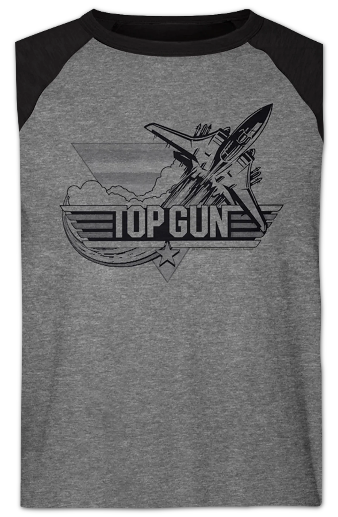 Simple Flyby Top Gun Raglan Baseball Shirt - Image 2
