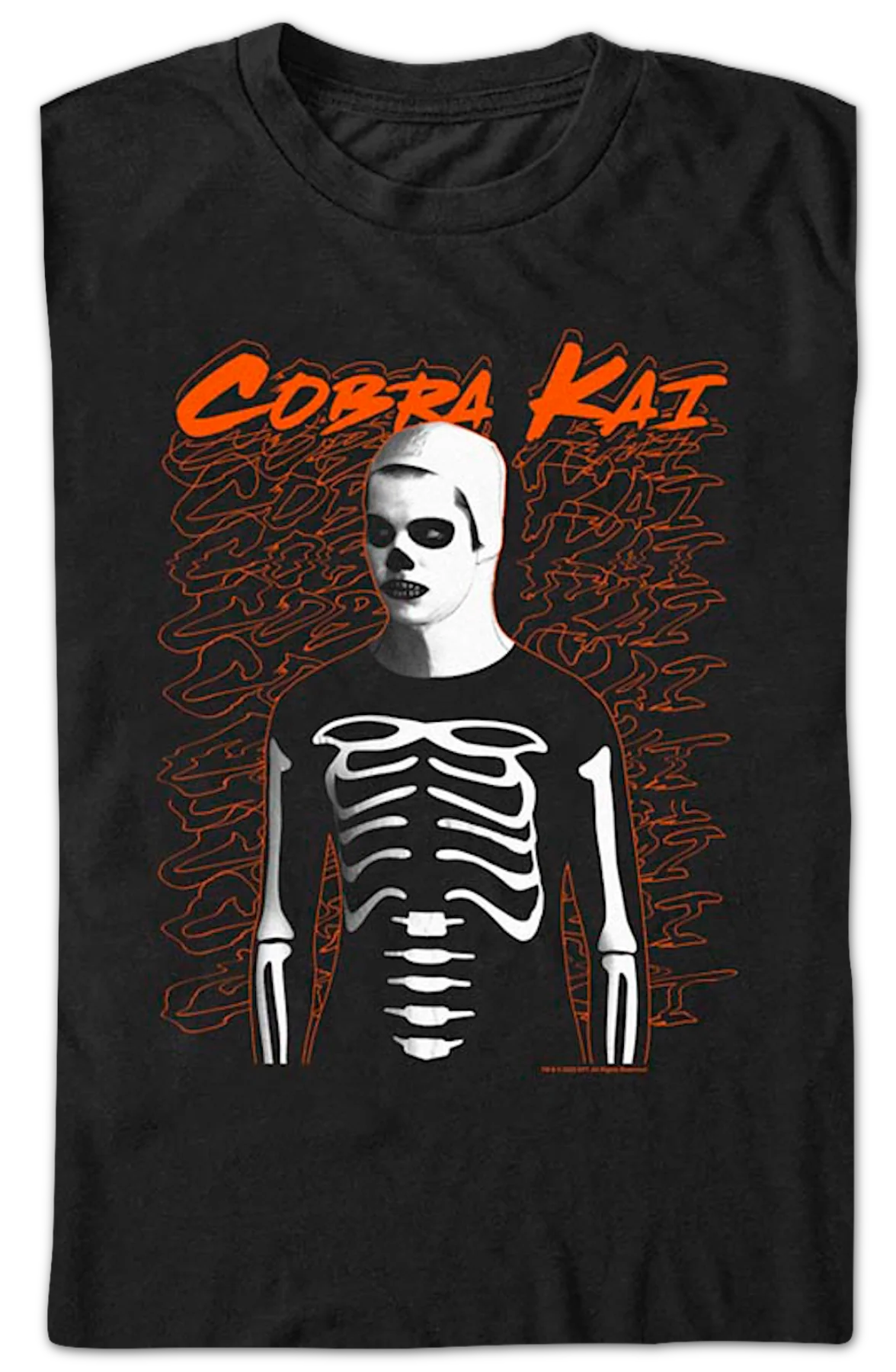 Skeleton Halloween Costume Cobra Kai T-Shirt