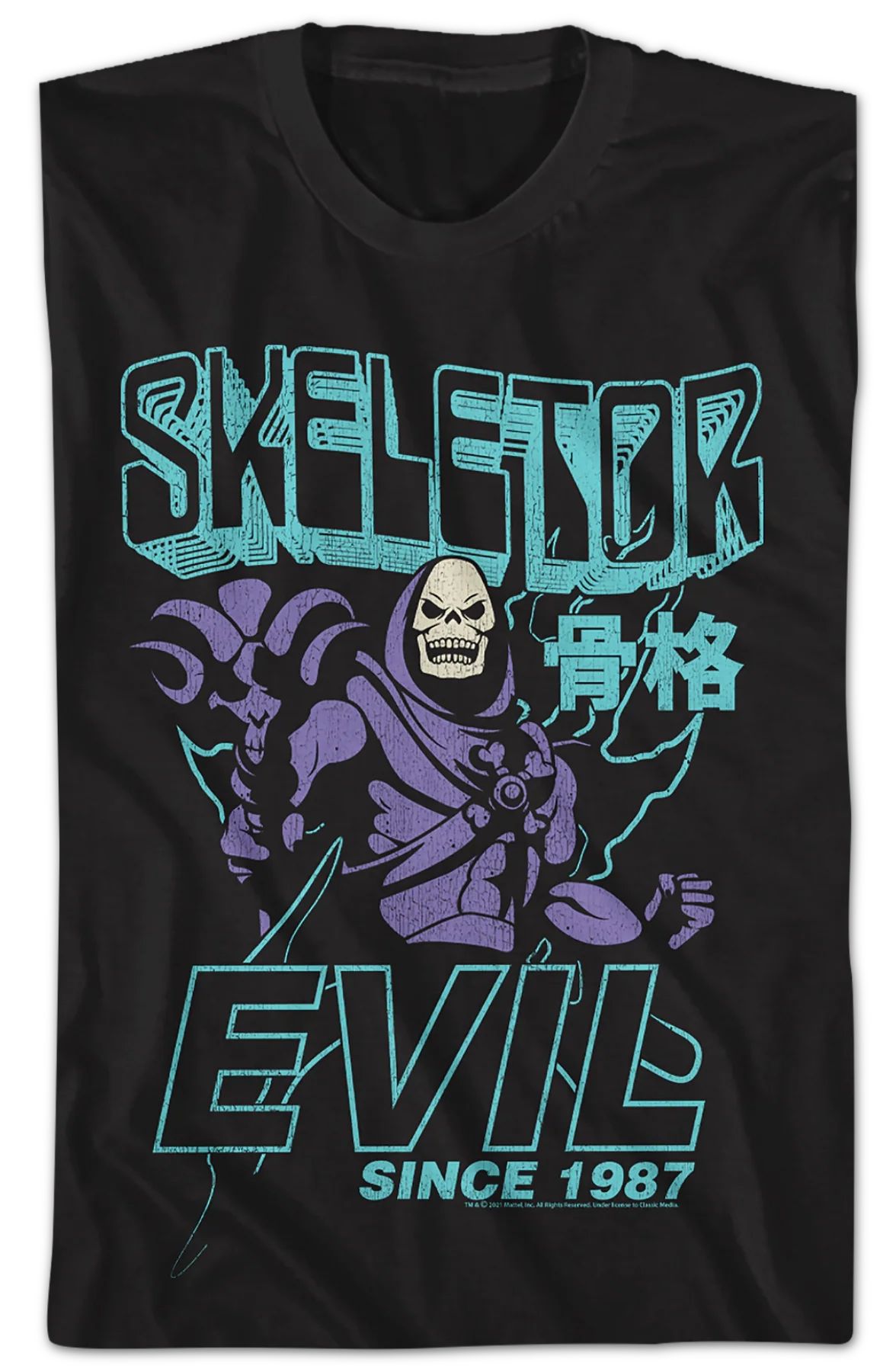 Skeletor Evil Since 1987 Masters of the Universe T-Shirt - Image 2