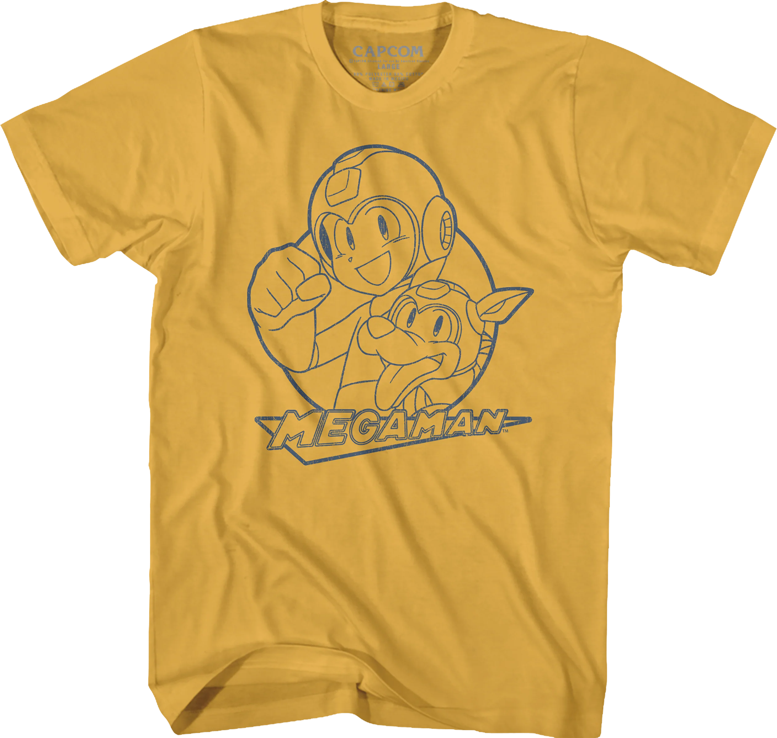 Sketch of Rush and Mega Man T-Shirt
