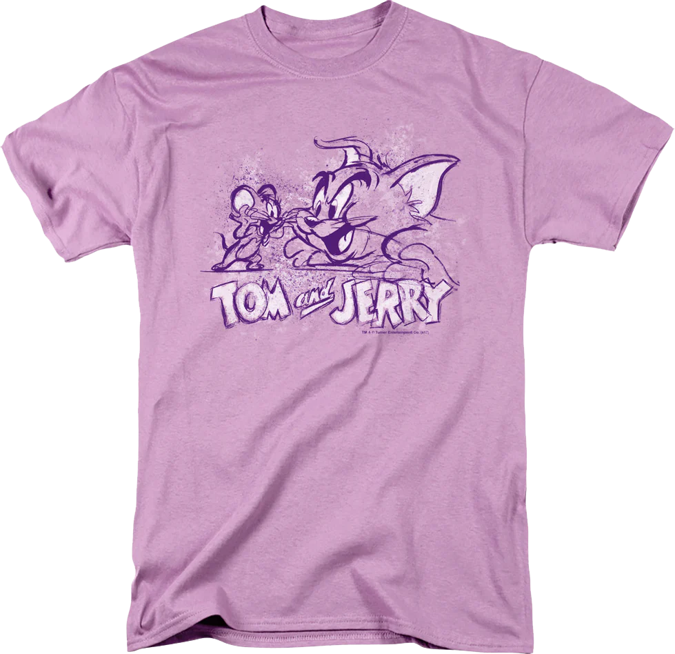 Sketch Tom and Jerry T-Shirt