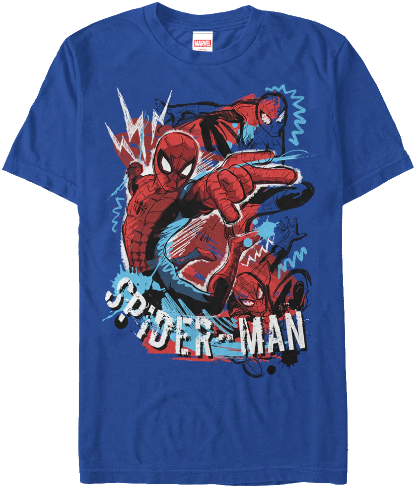 Sketches Spider-Man T-Shirt