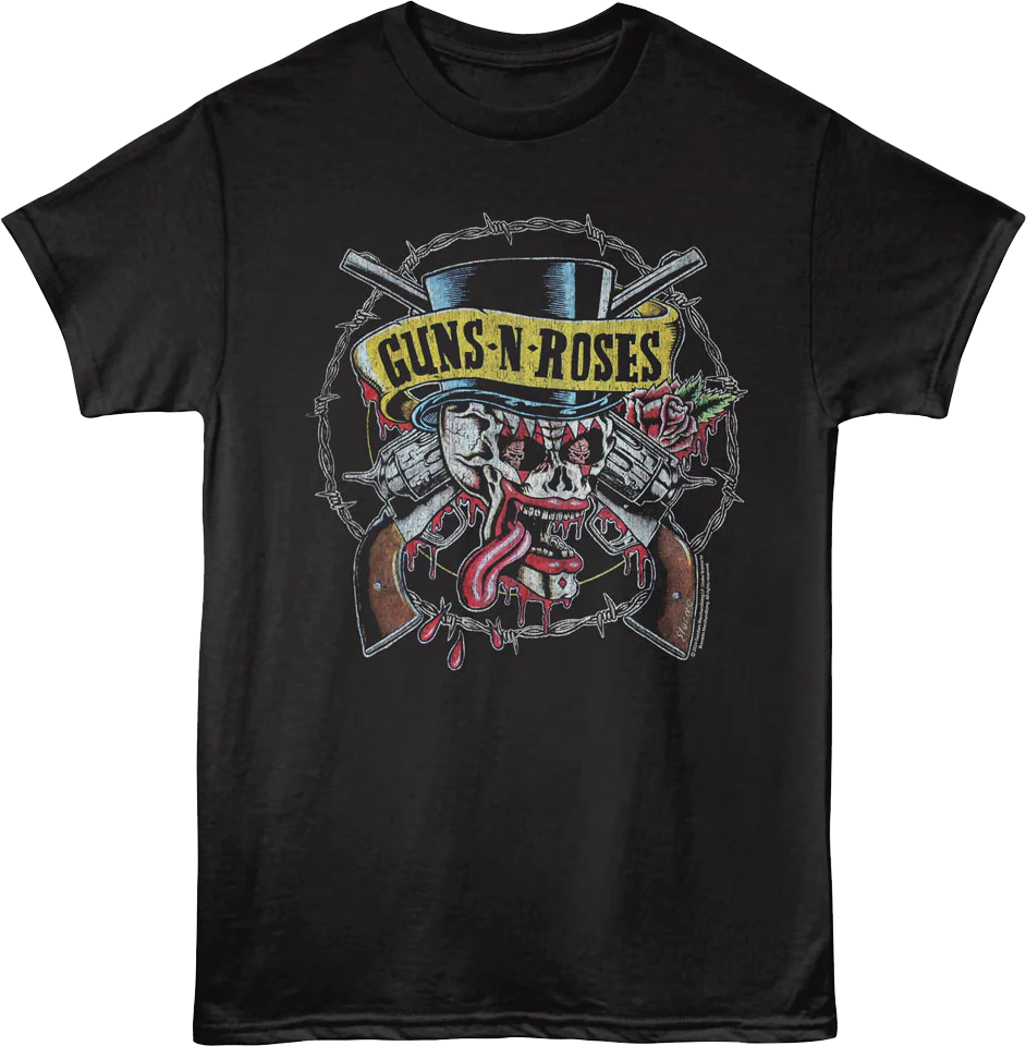 Skull And Pistols Guns N' Roses T-Shirt