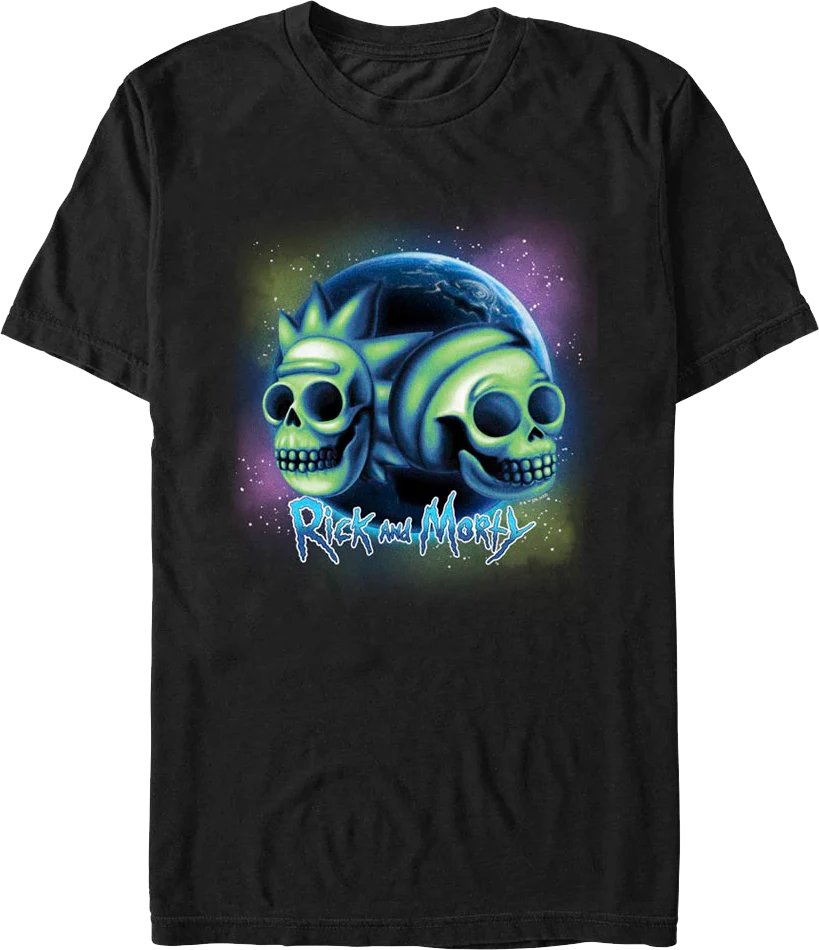 Skulls Rick And Morty T-Shirt