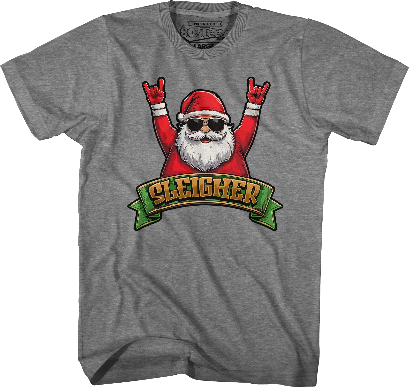 Sleigher Santa Claus T-Shirt - Image 3