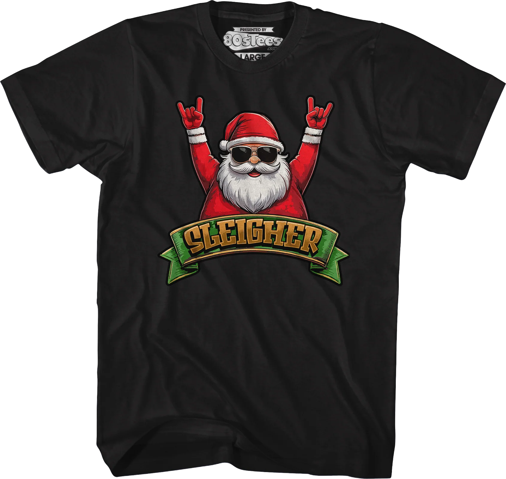 Sleigher Santa Claus T-Shirt - Image 5