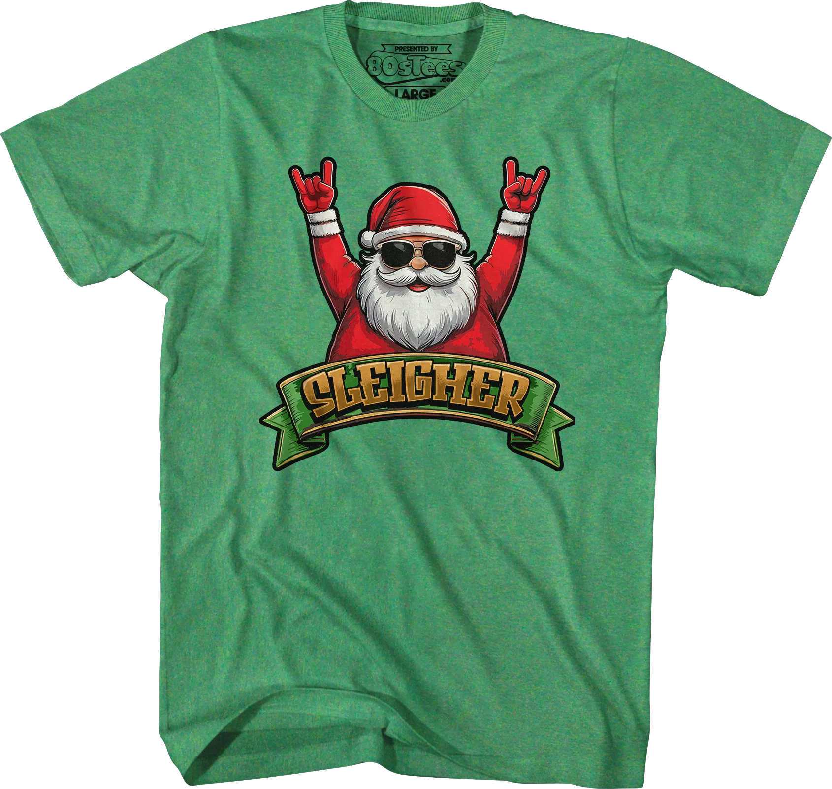 Sleigher Santa Claus T-Shirt - Image 7