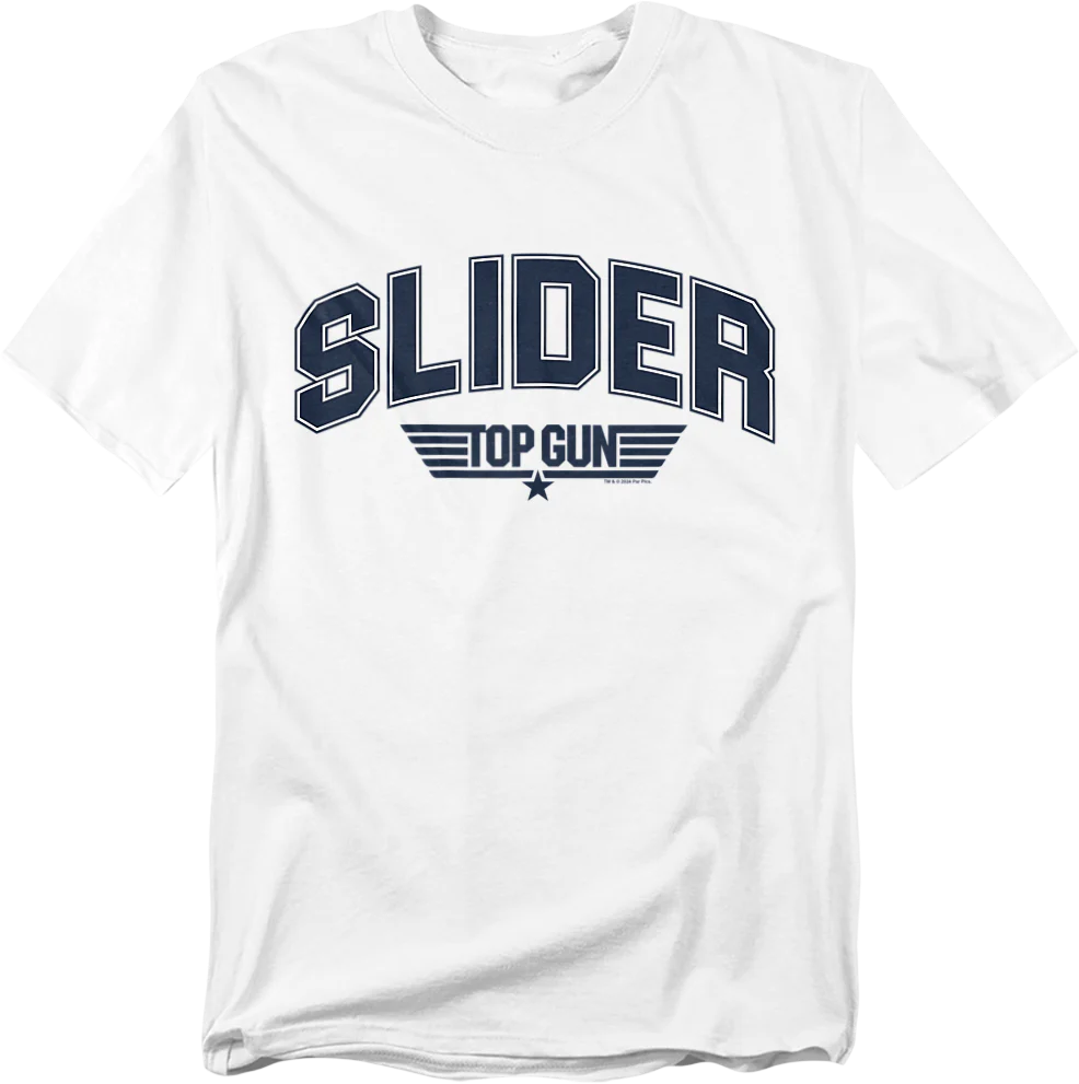 Slider Chenille Letters Top Gun T-Shirt