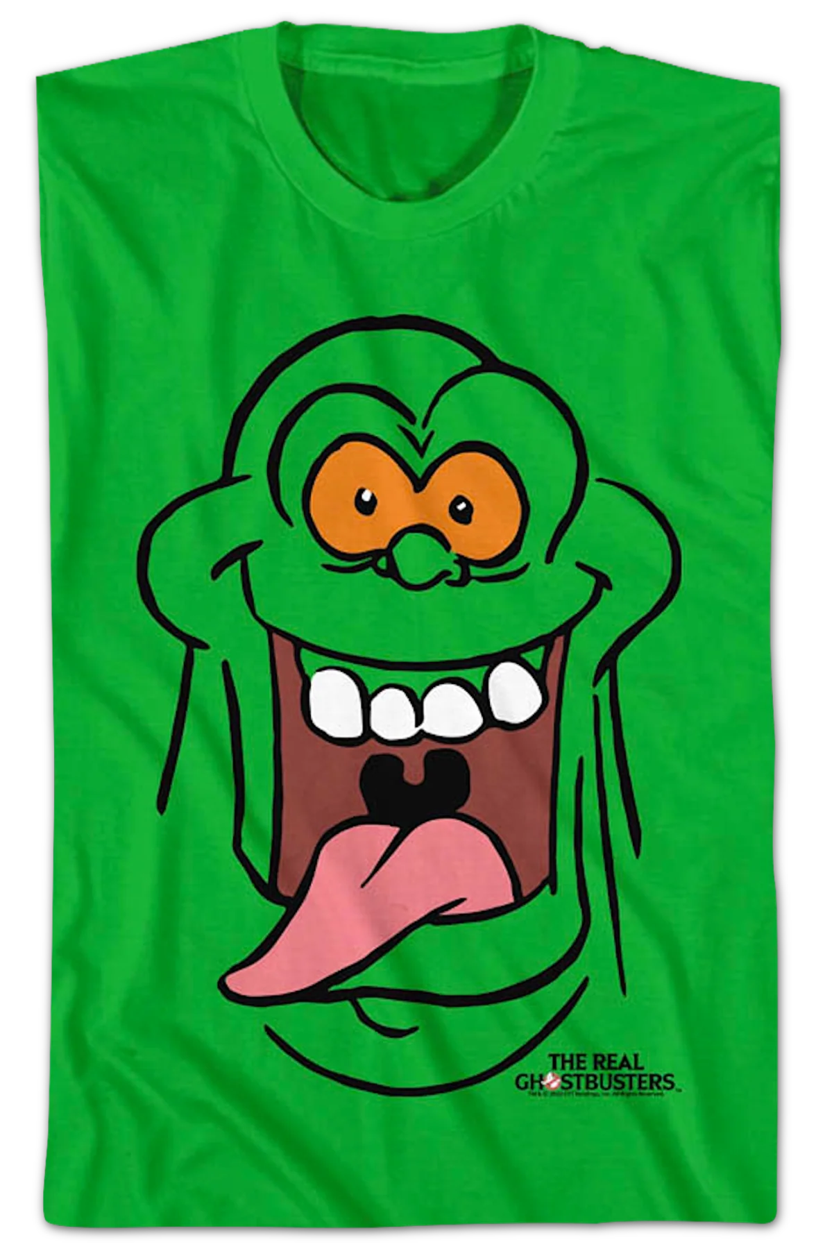 Slimer's Face Real Ghostbusters T-Shirt - Image 2