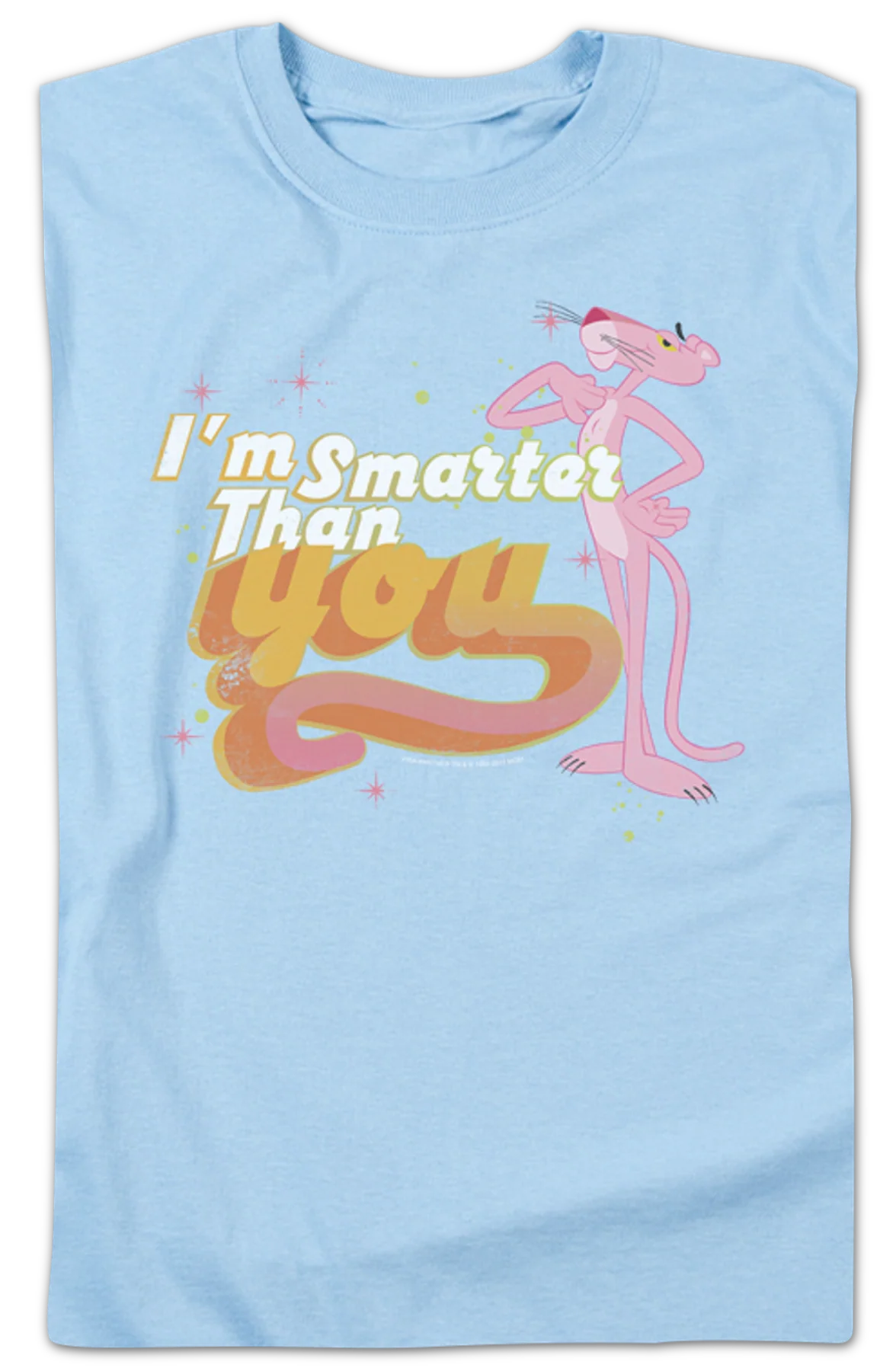Smarter Than You Pink Panther T-Shirt - Image 2