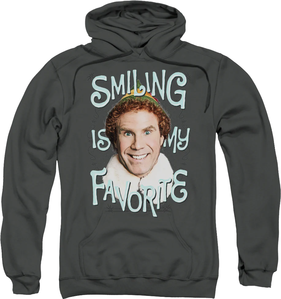 Smiling Is My Favorite Elf Hoodie