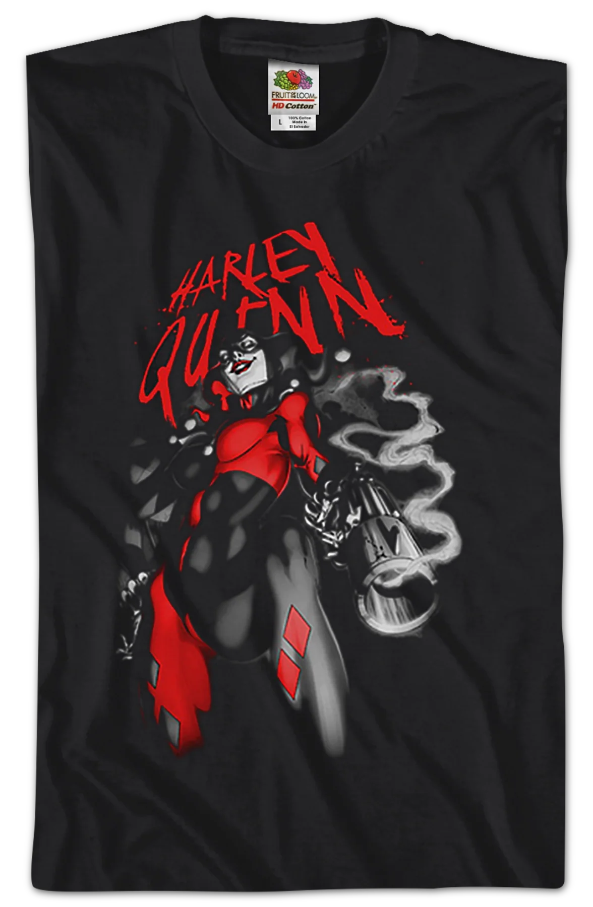 Smoking Barrel Harley Quinn T-Shirt - Image 2