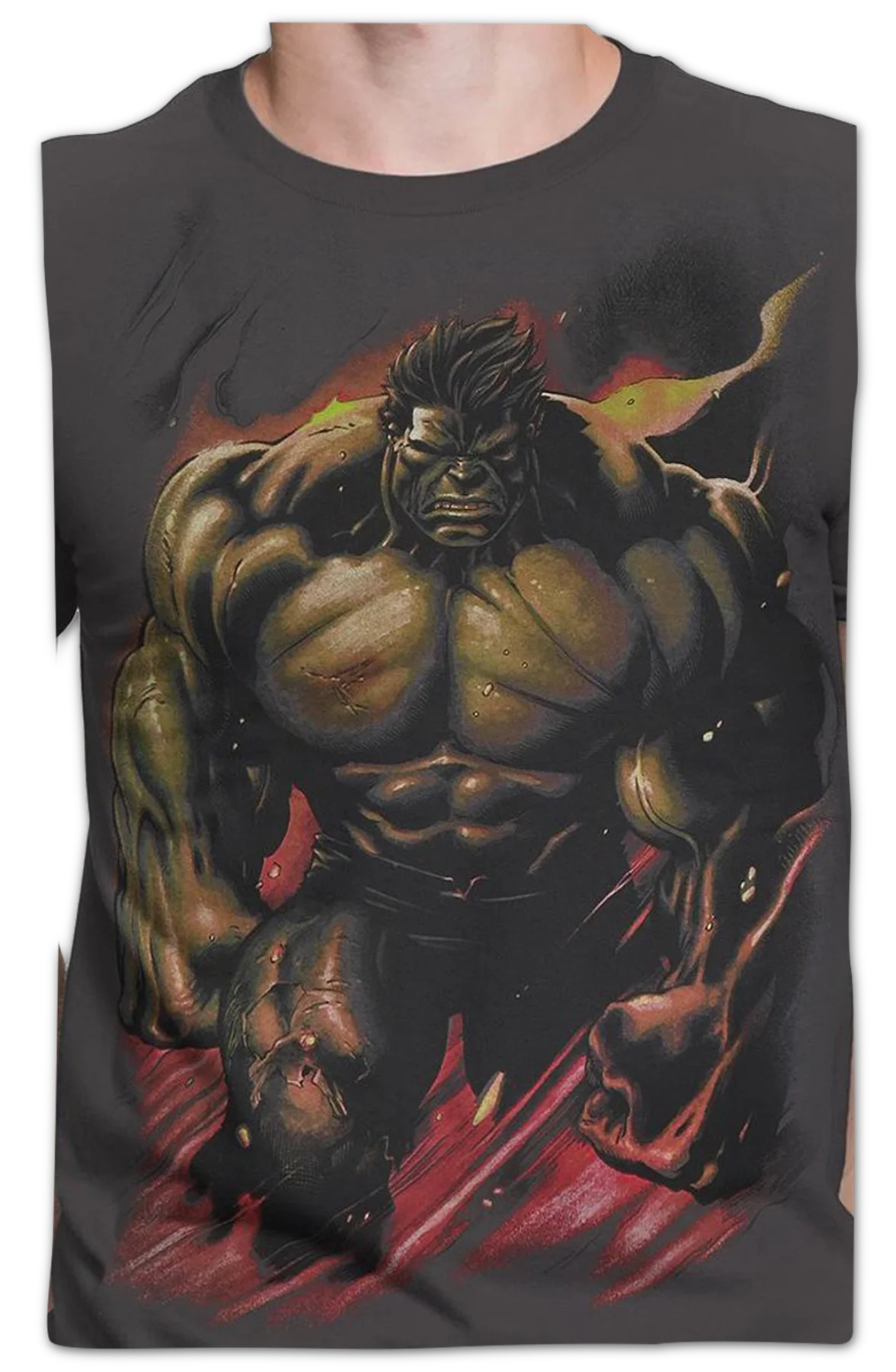 Smoldering Incredible Hulk Marvel Comics T-Shirt - Image 2
