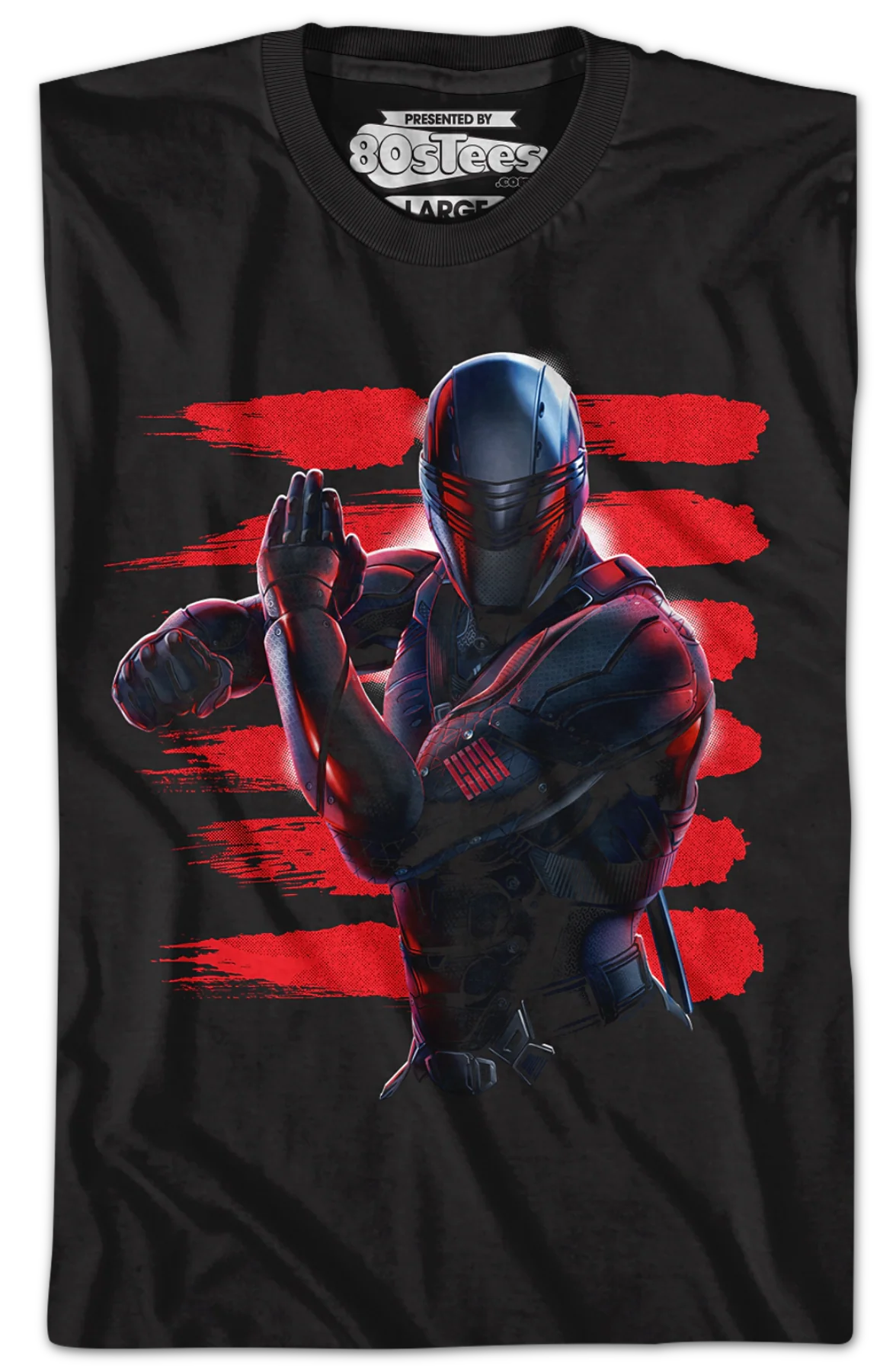 Snake Eyes Action Pose GI Joe T-Shirt - Image 2