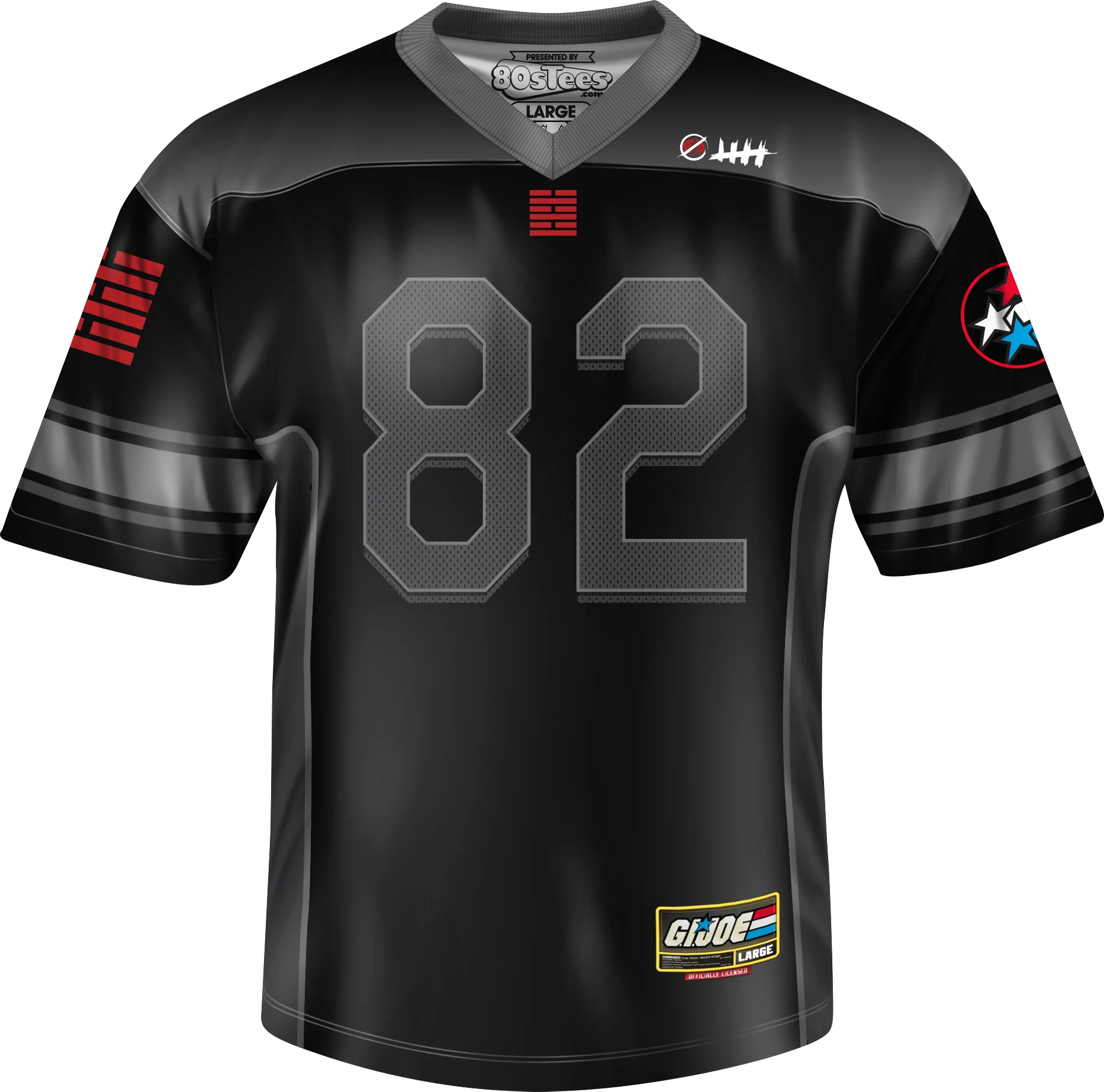 Snake Eyes GI Joe Football Jersey