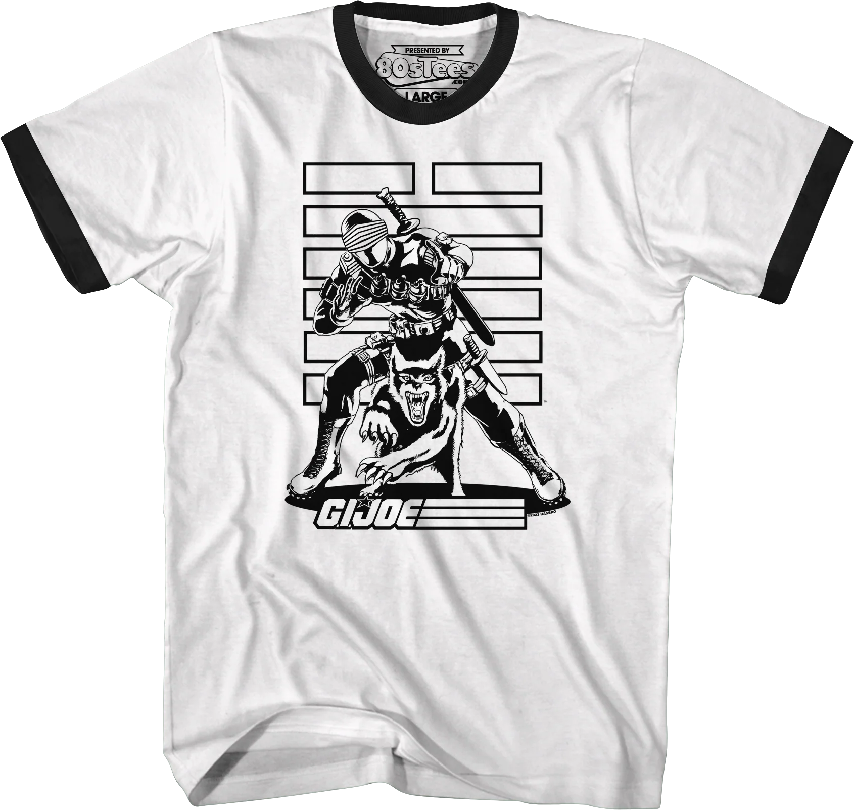 Snake Eyes Noir GI Joe Ringer Shirt
