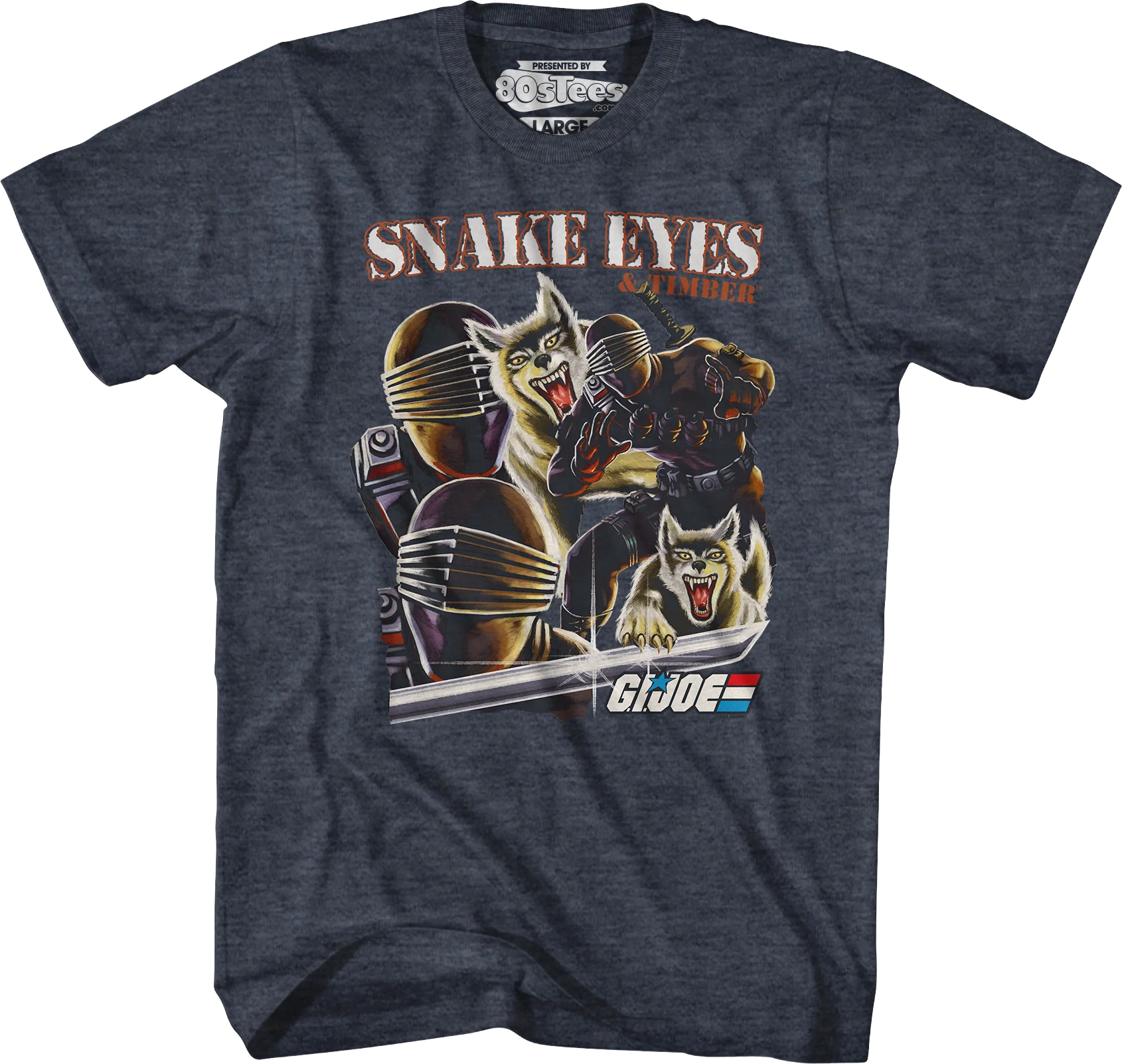 Snake Eyes & Timber Collage GI Joe T-Shirt - Image 5