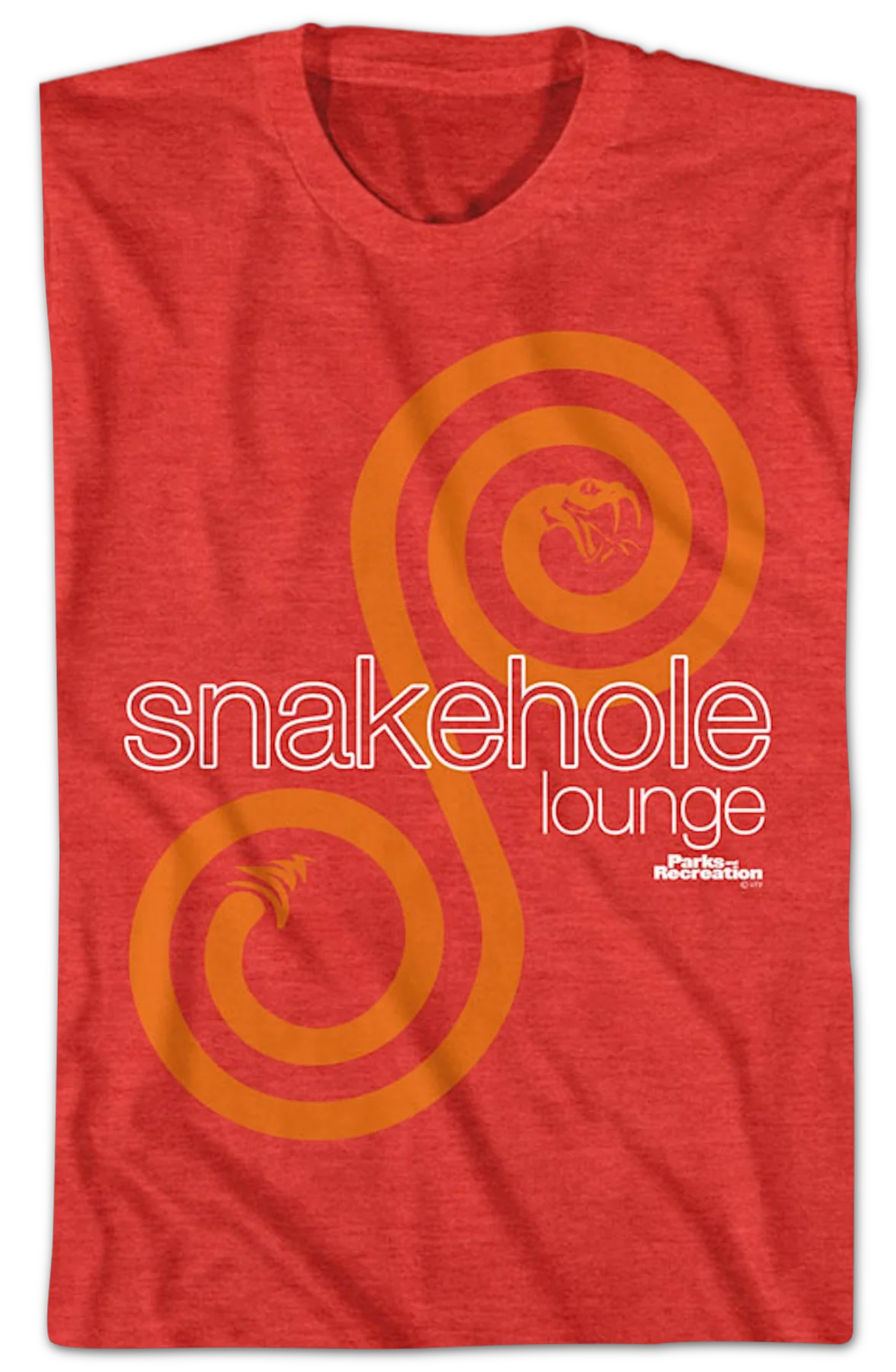 Snakehole Lounge Logo Parks and Recreation T-Shirt - Image 2