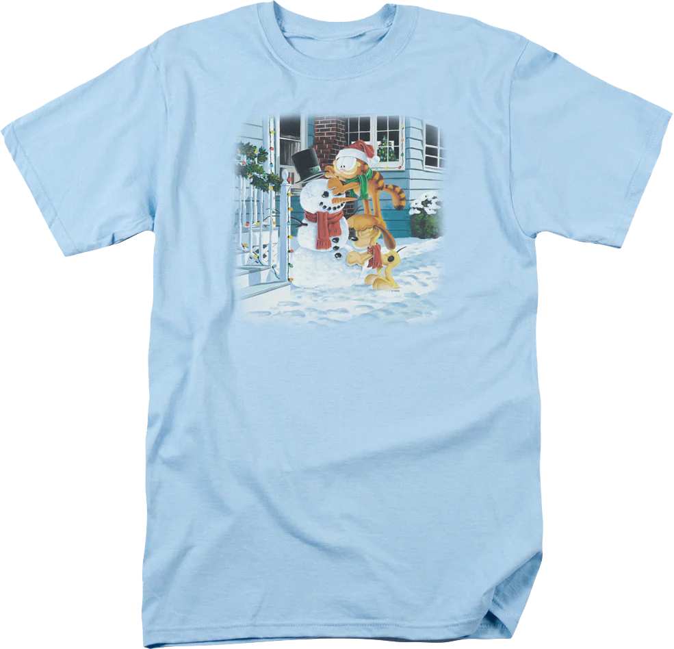 Snowman Garfield T-Shirt