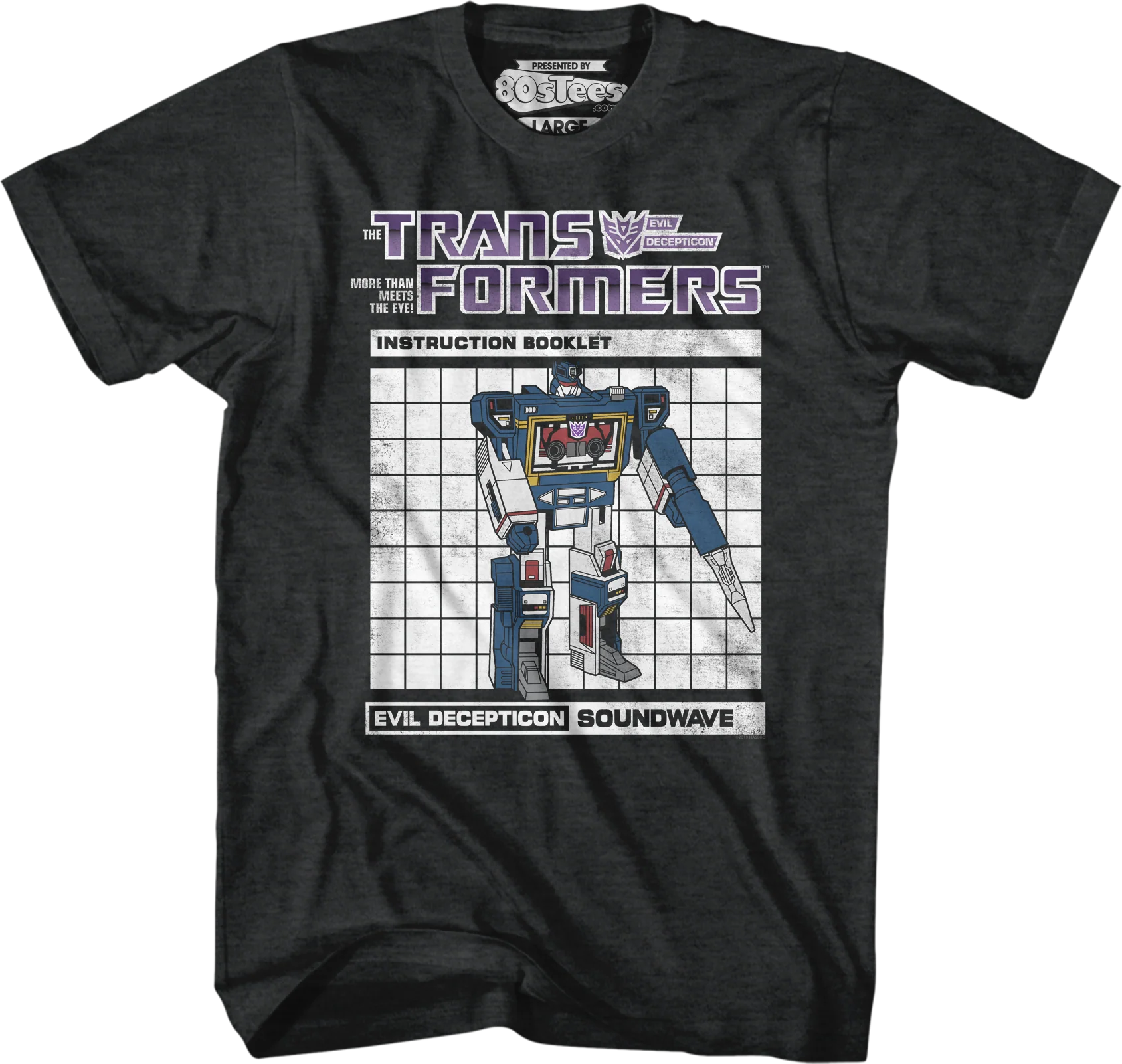 Soundwave Instruction Booklet Transformers T-Shirt