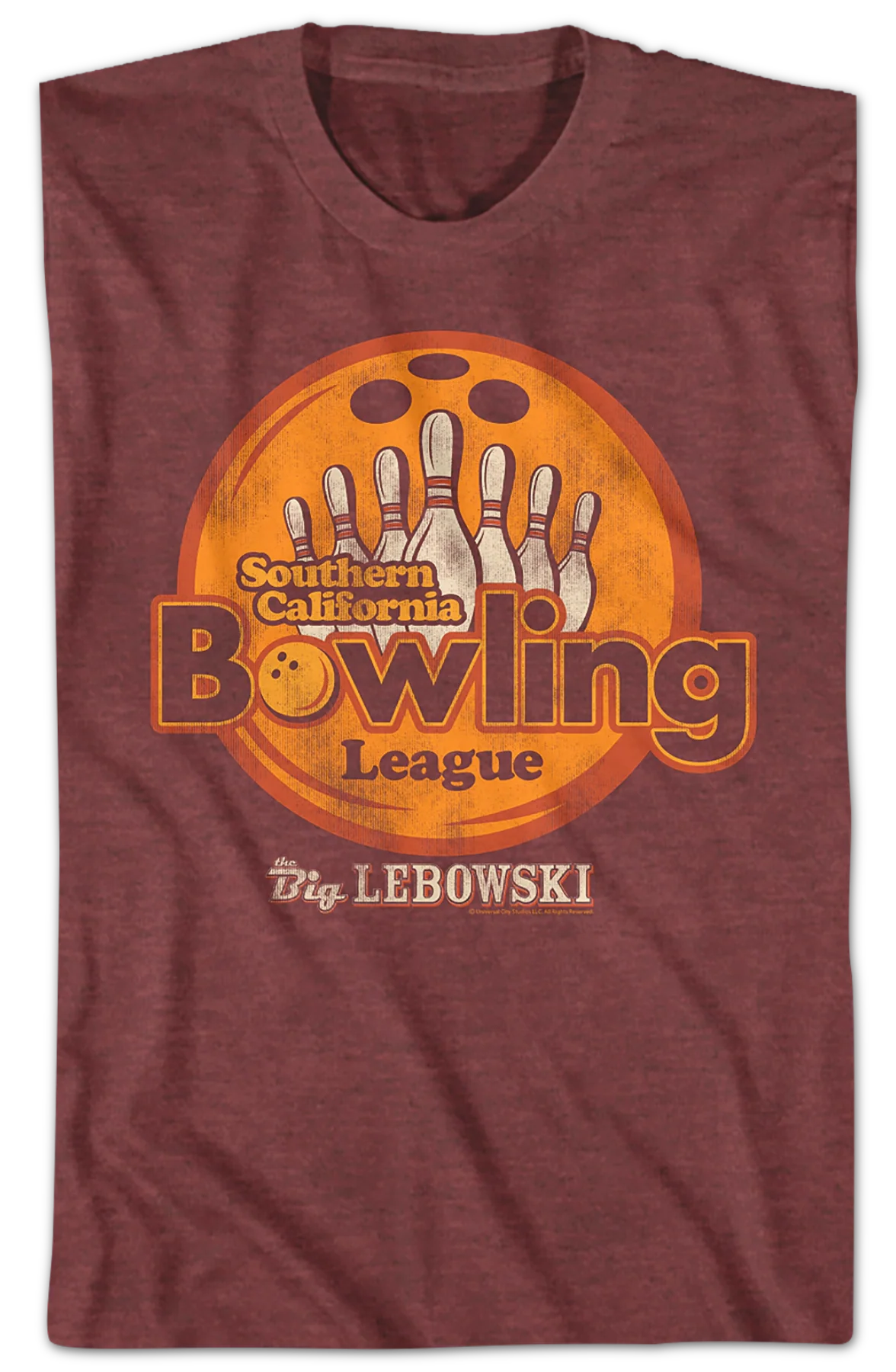 Southern California Bowling League Big Lebowski T-Shirt - Image 2
