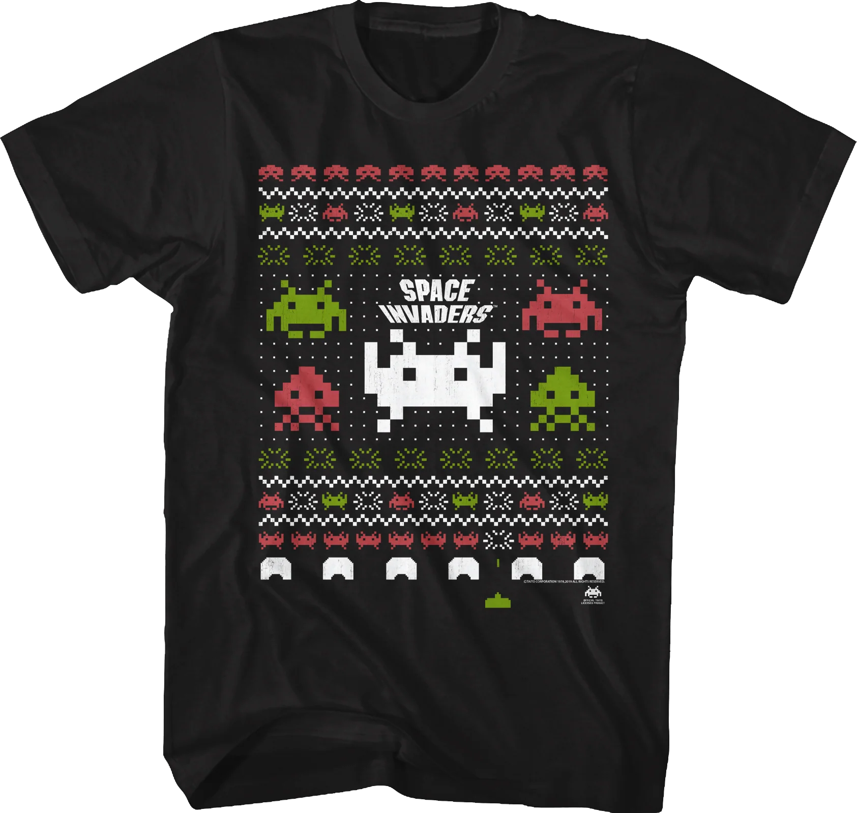 Space Invaders Ugly Christmas Shirt