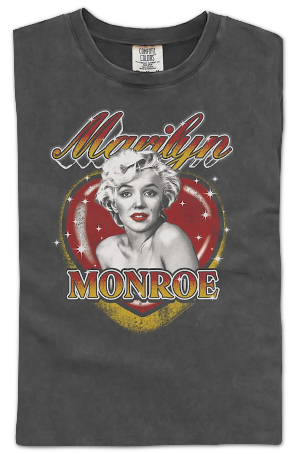 Sparkling Heart Marilyn Monroe Comfort Colors Blend T-Shirt - Image 2