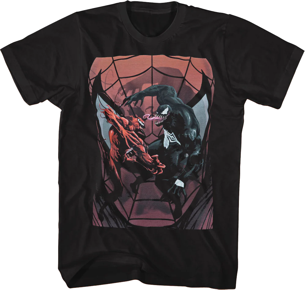 Spider-Man Carnage and Venom Marvel Comics T-Shirt