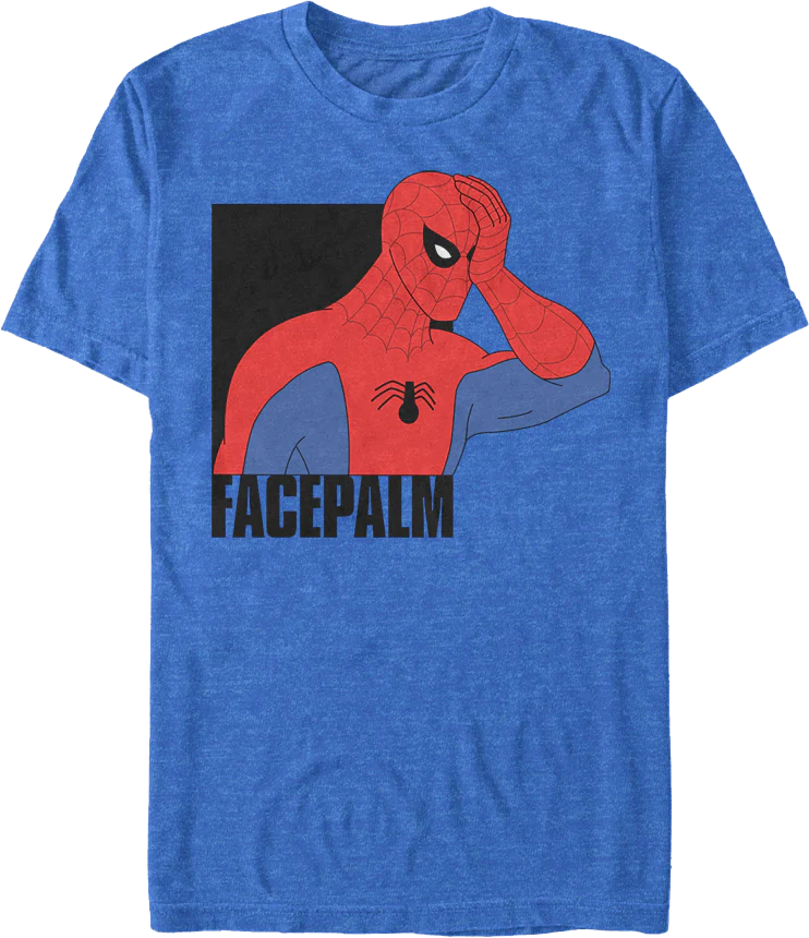 Spider-Man Facepalm Marvel Comics T-Shirt