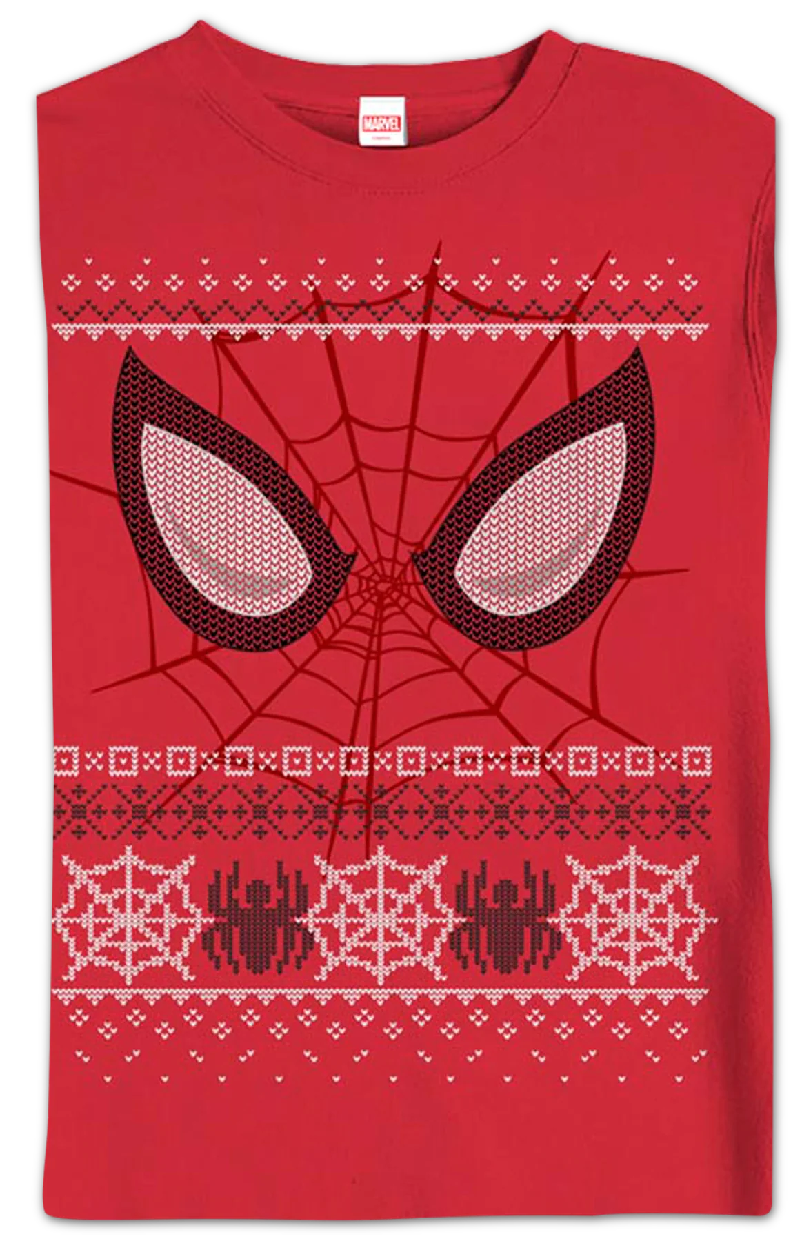 Spider-Man Faux Ugly Christmas Sweater Marvel Comics Sweatshirt - Image 2