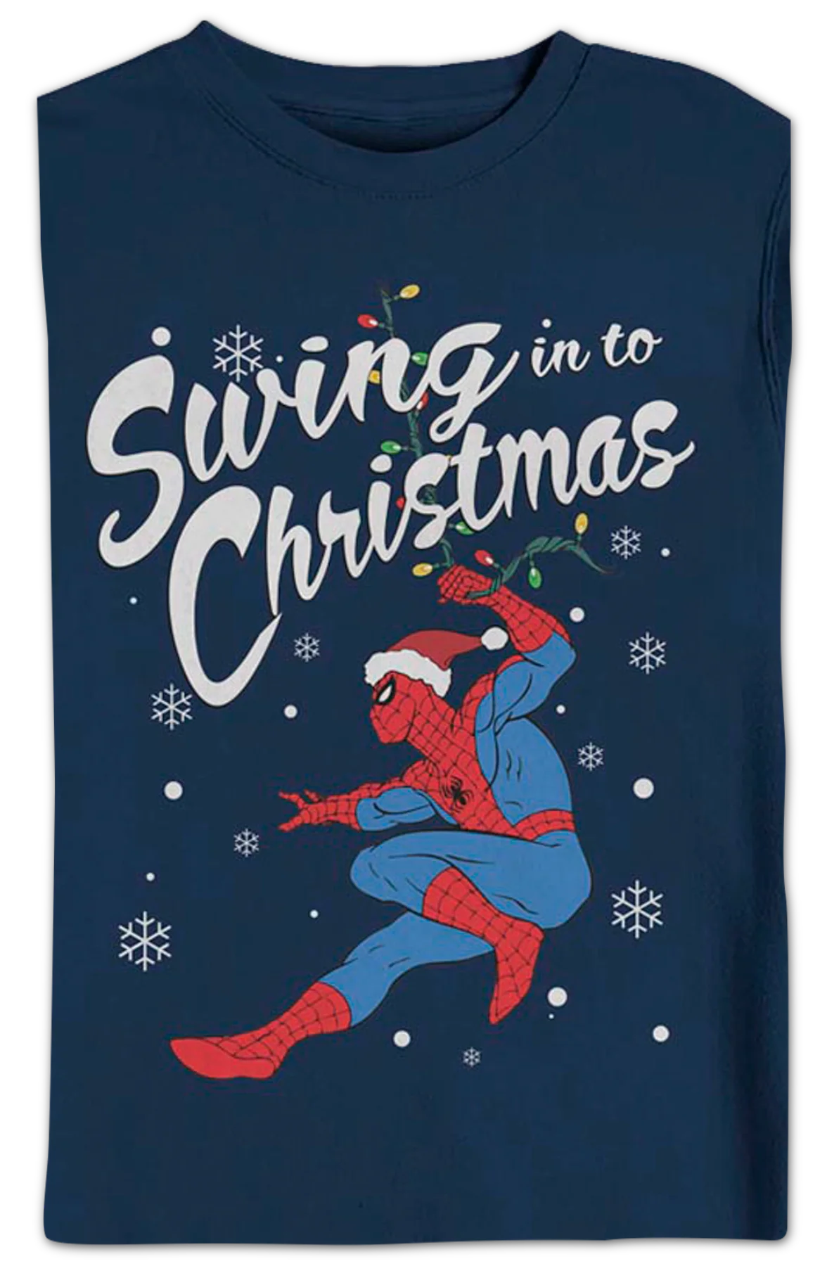 Spider-Man Swing in to Christmas Marvel Comics Sweatshirt - Image 2