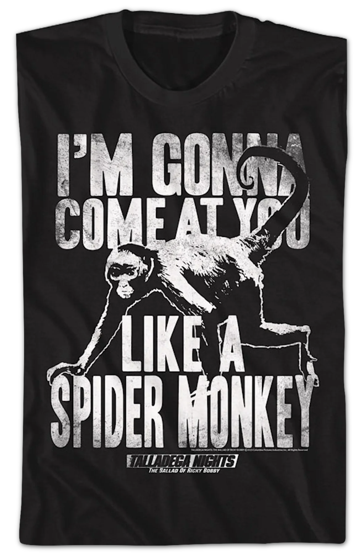 Spider Monkey Talladega Nights T-Shirt - Image 2