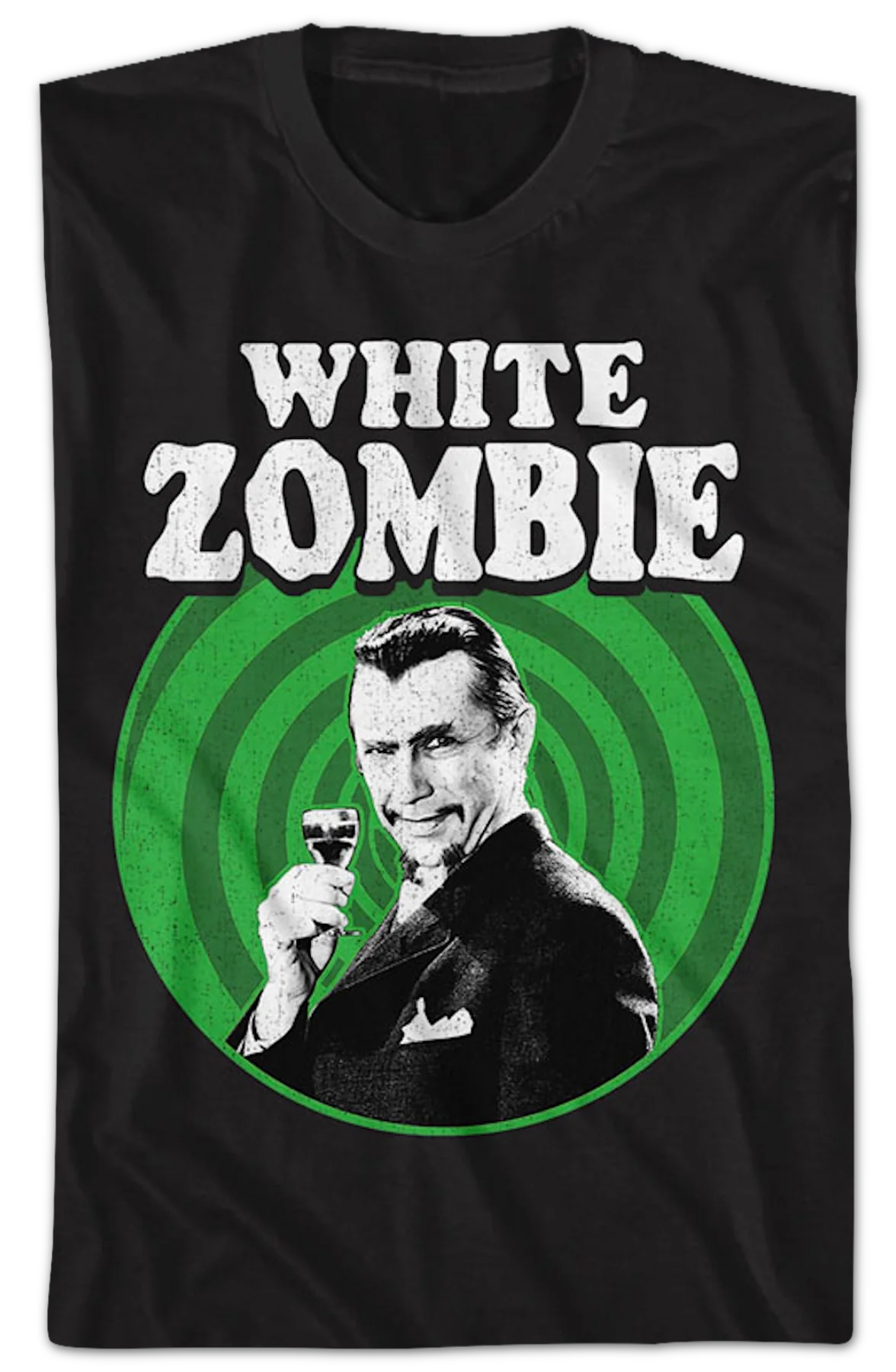Spiral Poster White Zombie T-Shirt - Image 2