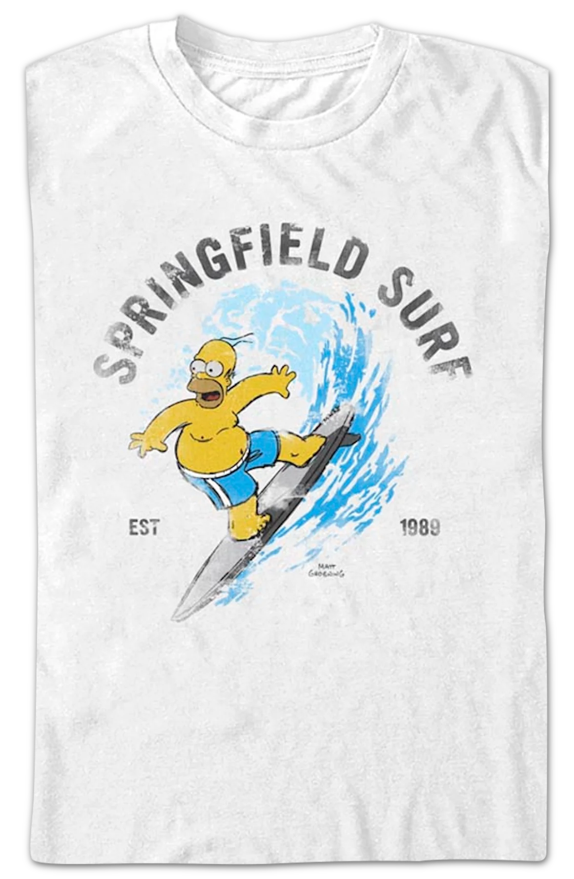 Springfield Surf Simpsons T-Shirt - Image 2