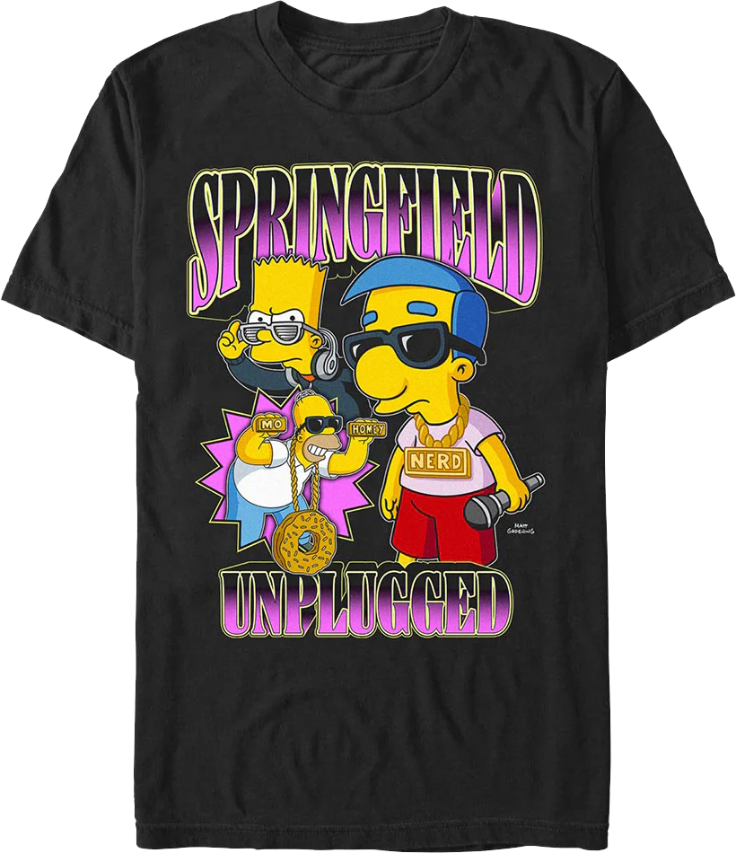Springfield Unplugged Simpsons T-Shirt