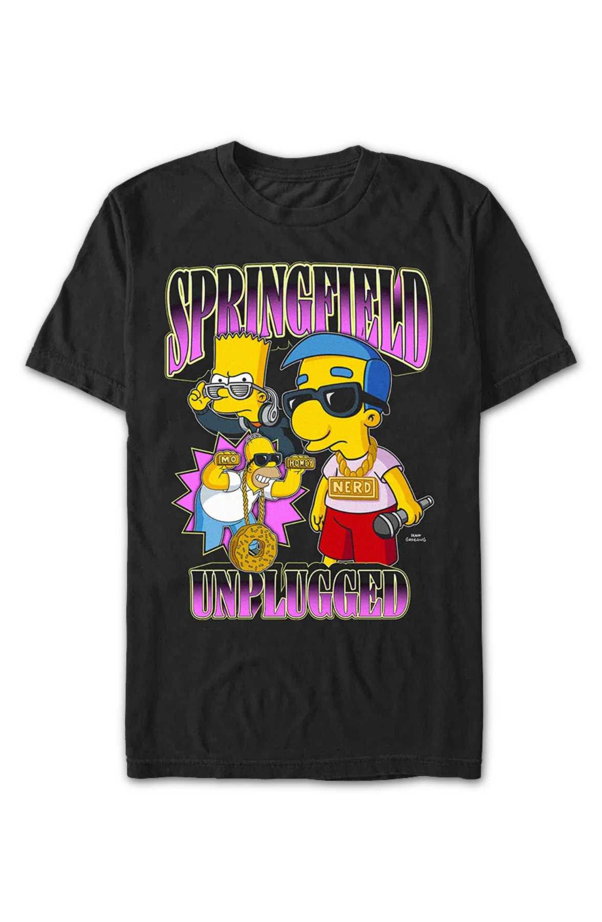 Springfield Unplugged Simpsons T-Shirt - Image 2