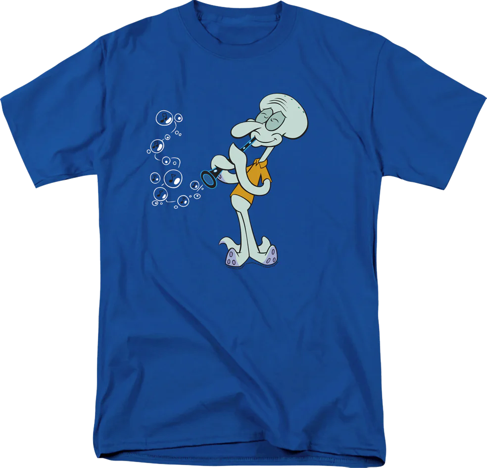 Squidward's Clarinet SpongeBob SquarePants T-Shirt