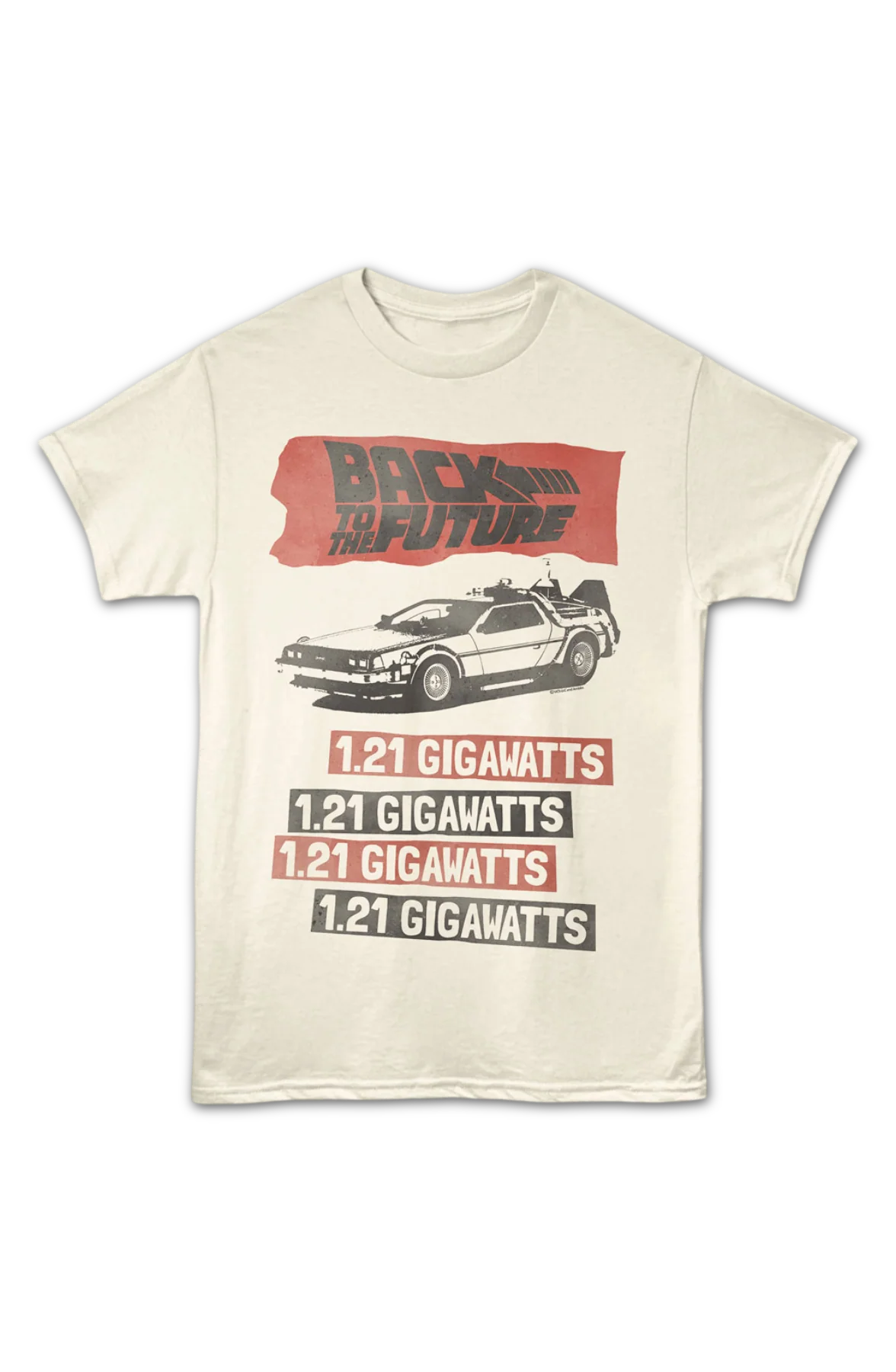 Stacked 1.21 Gigawatts Back To The Future T-Shirt - Image 2