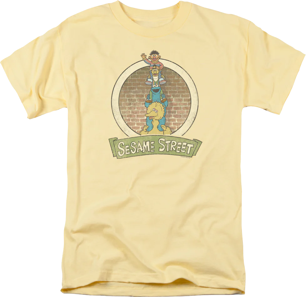 Stacked Friends Sesame Street T-Shirt