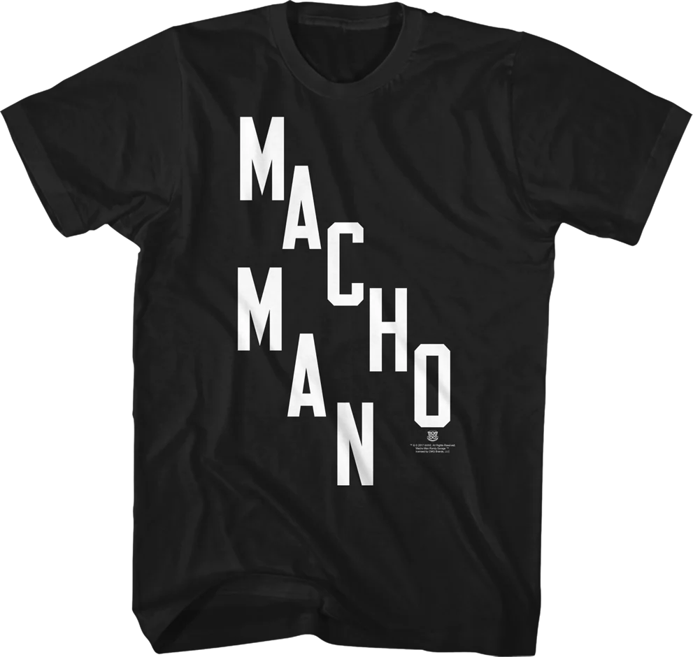 Stacked Letters Macho Man Randy Savage T-Shirt