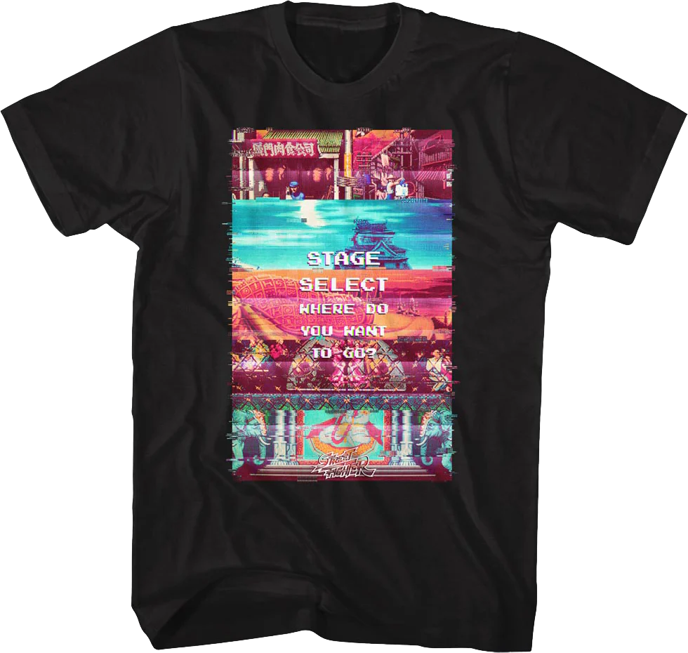Stage Select Street Fighter T-Shirt