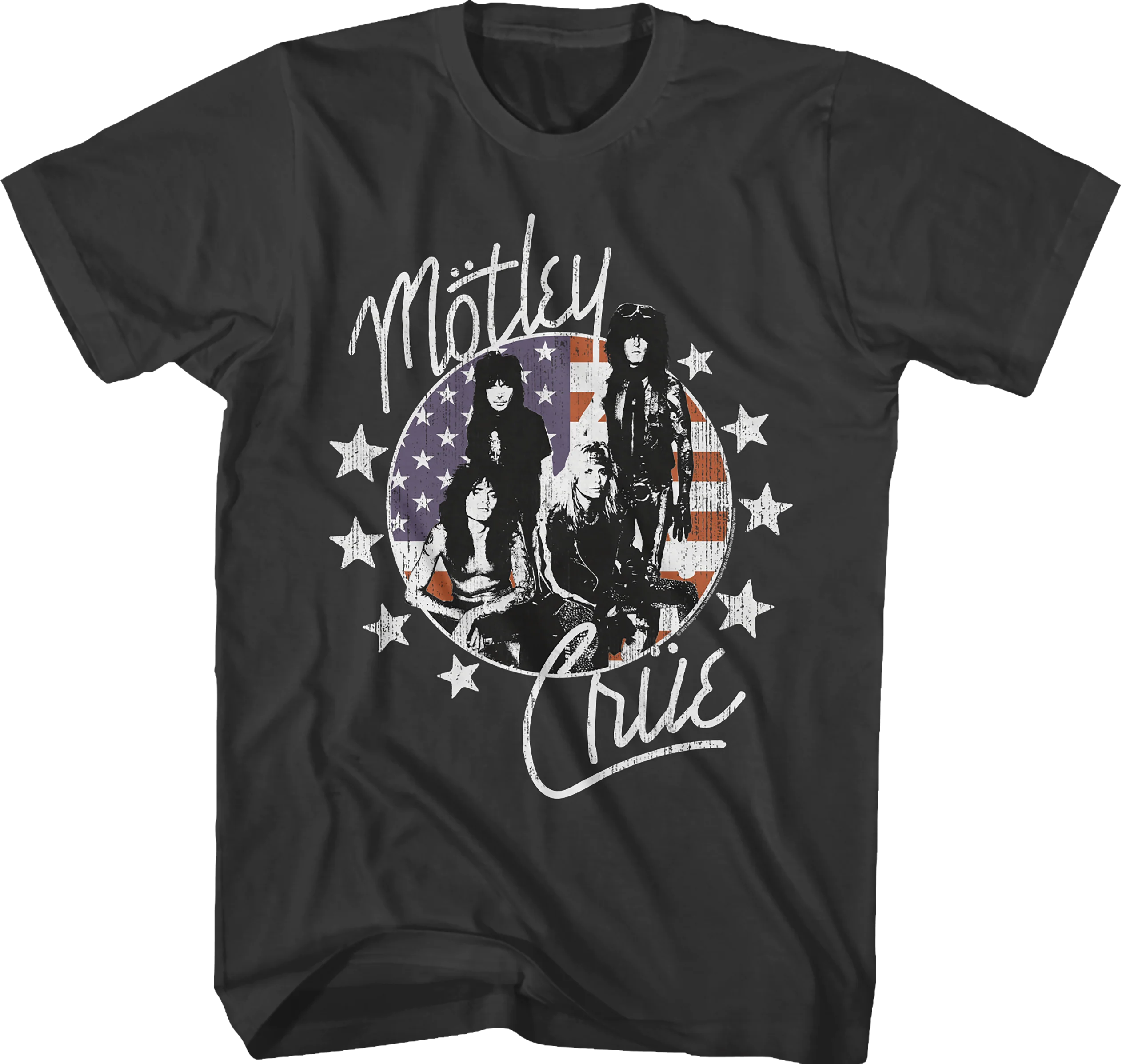 Star And Stripes Motley Crue T-Shirt
