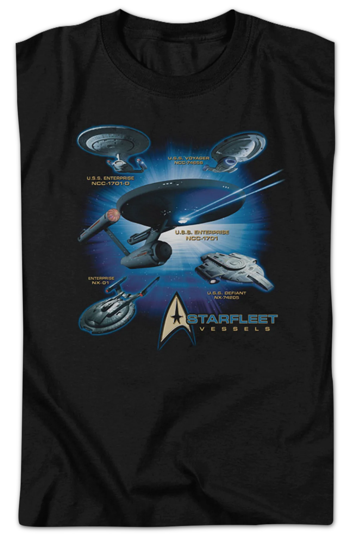 Starfleet Vessels Star Trek T-Shirt - Image 2