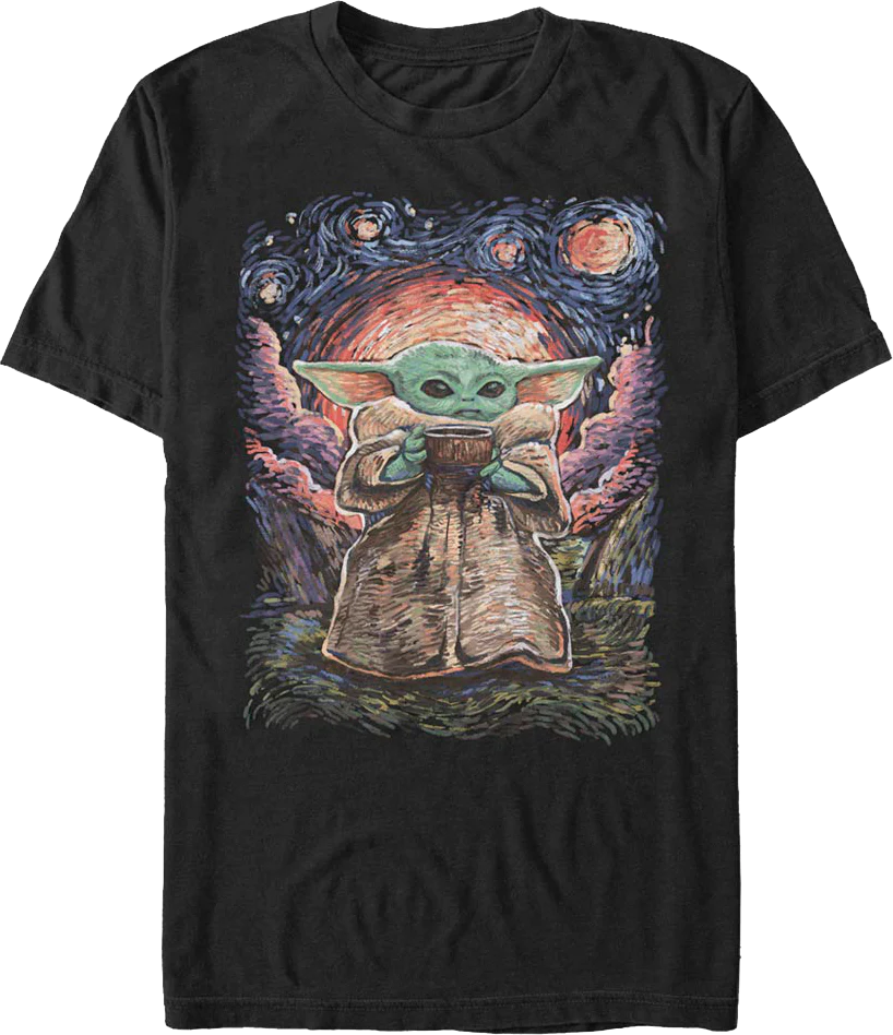 Starry Child The Mandalorian Star Wars T-Shirt