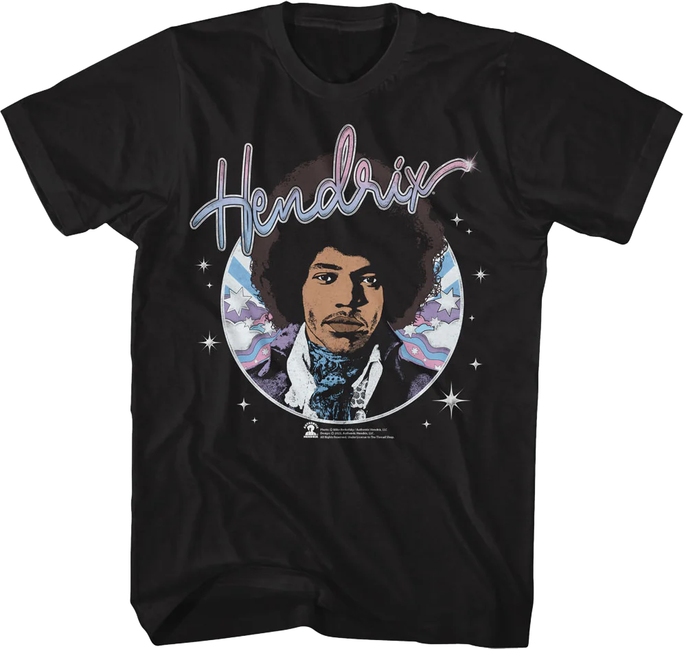 Starry Circle Jimi Hendrix T-Shirt