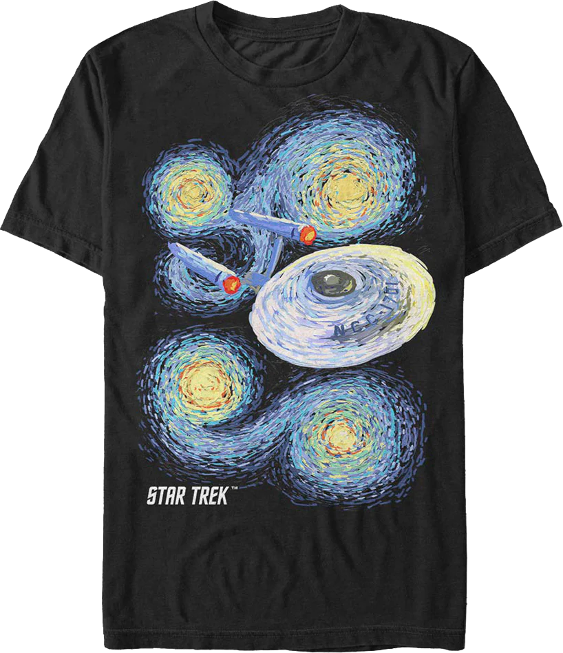 Starry Enterprise Star Trek T-Shirt