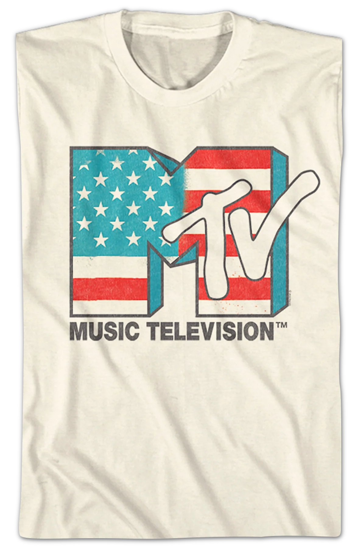 Stars And Stripes Logo MTV Shirt - Image 2
