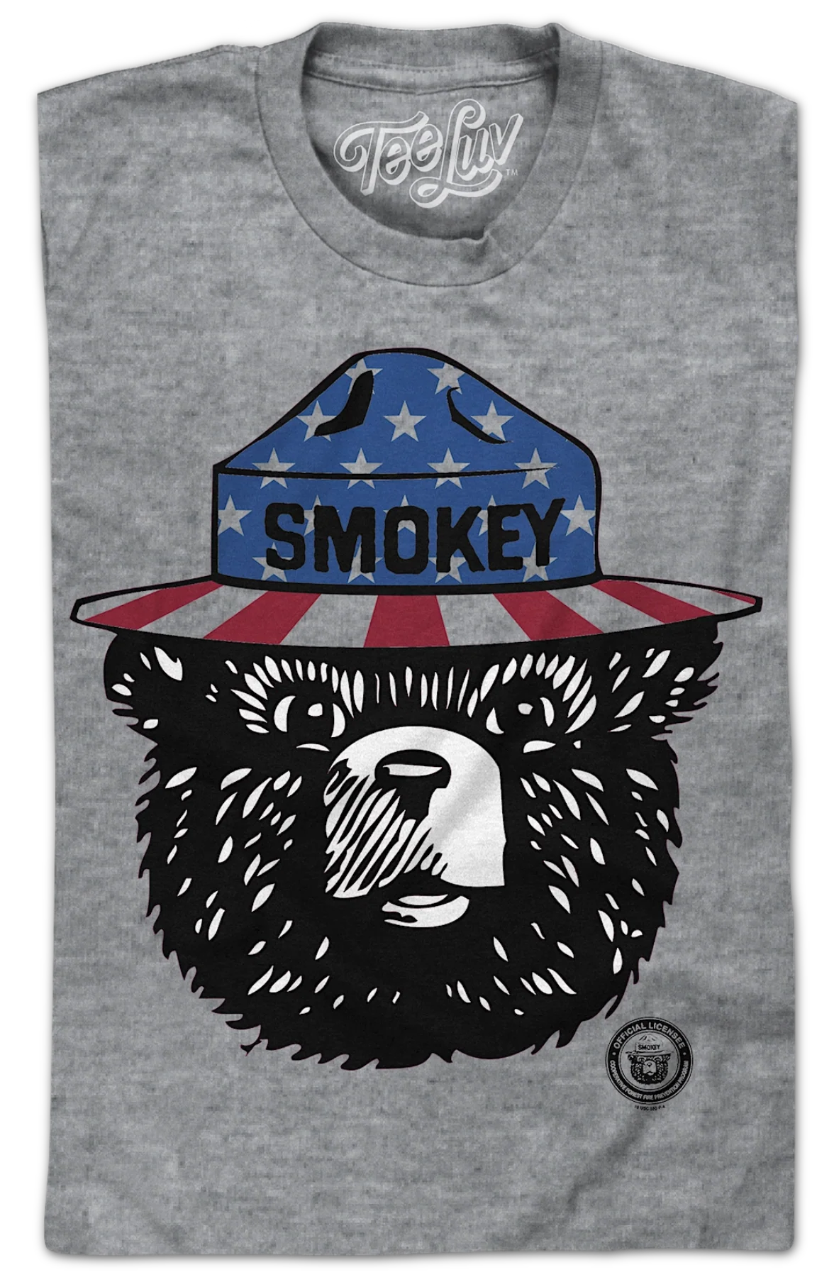 Stars And Stripes Smokey Bear T-Shirt - Image 2