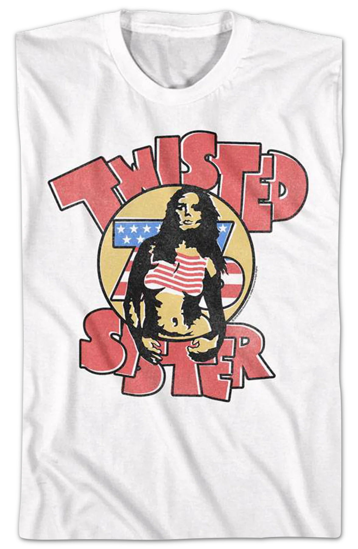 Stars and Stripes Twisted Sister T-Shirt - Image 2