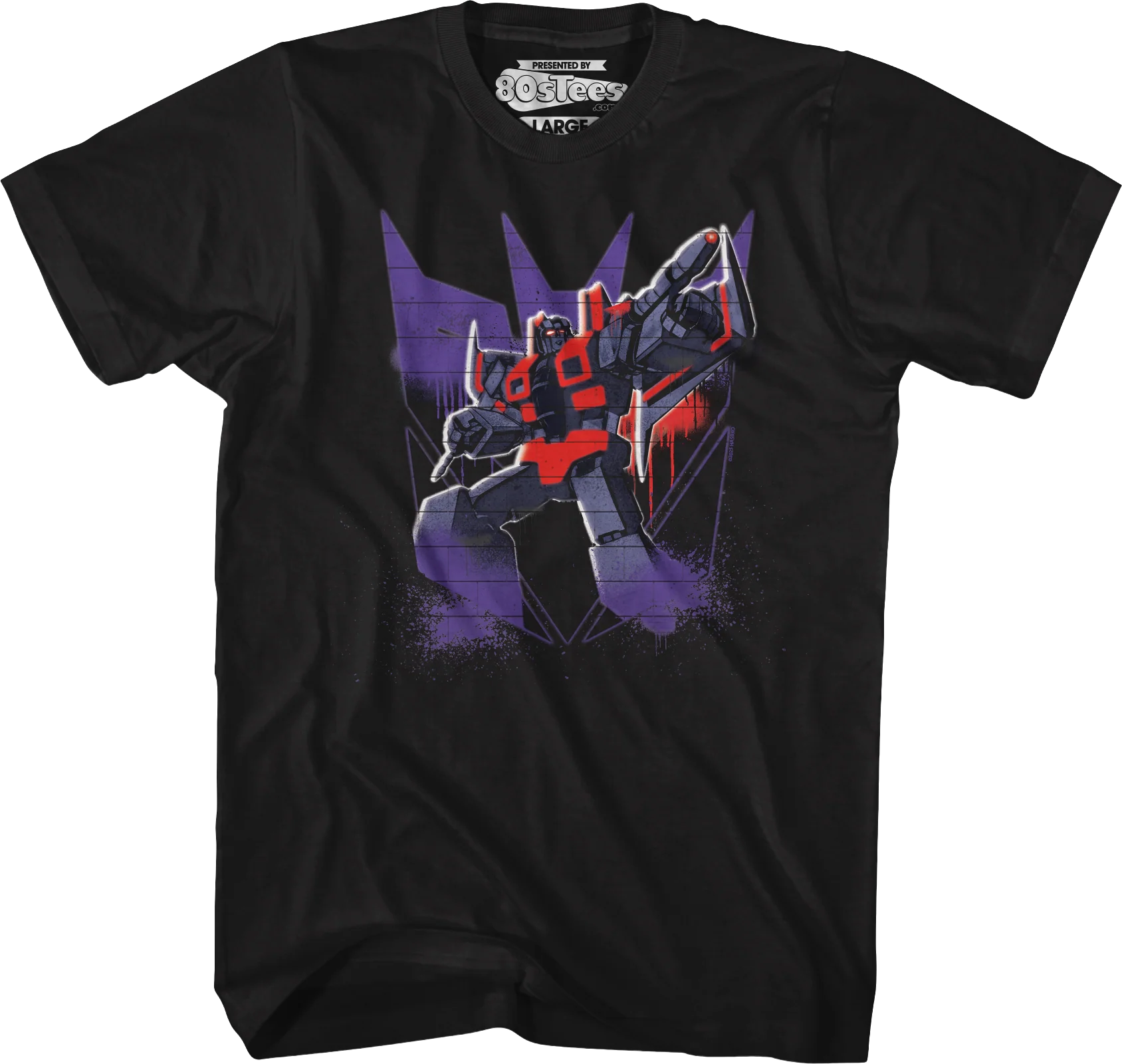 Starscream Decepticon Spray Logo Transformers T-Shirt